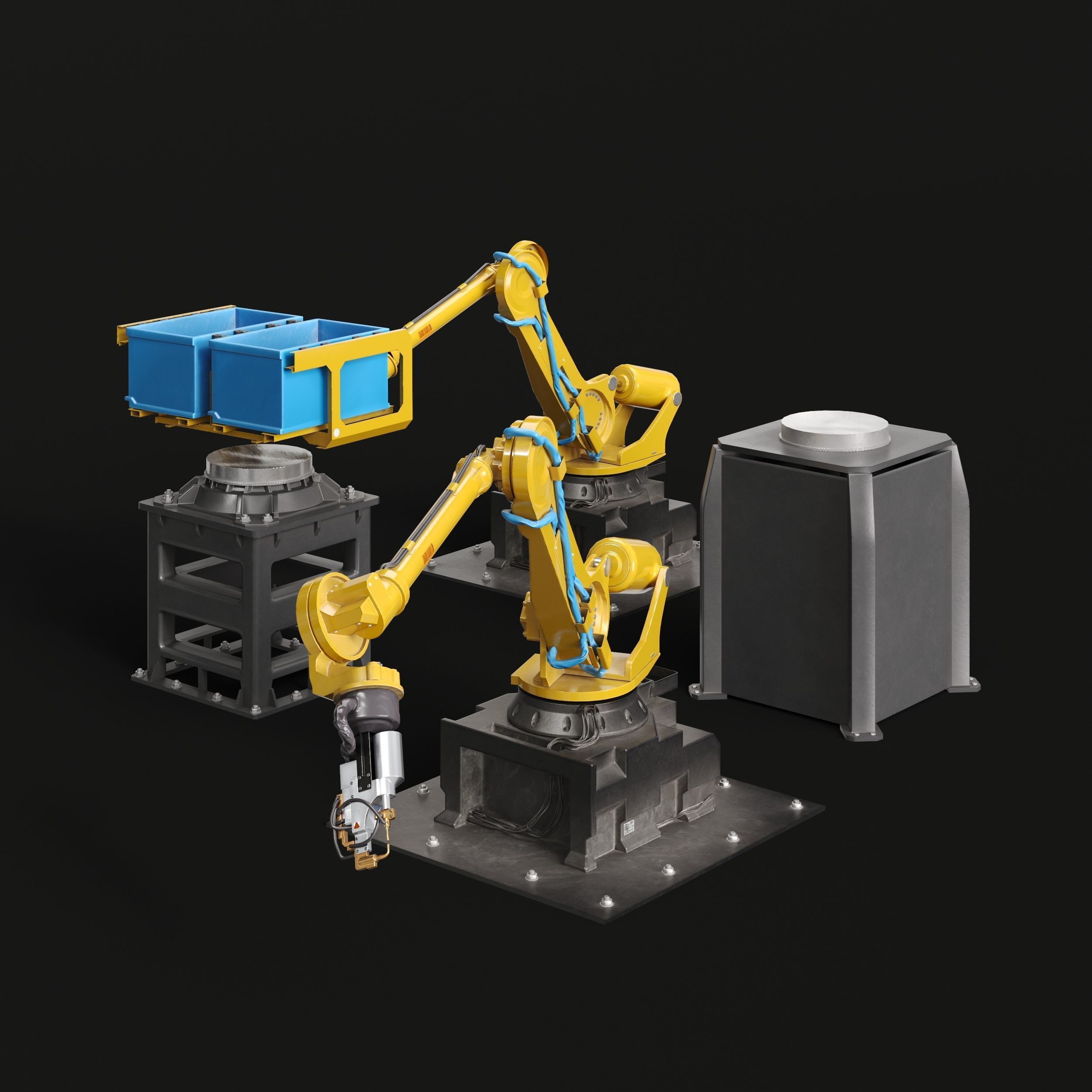 Factory and Warehouse Equipment - Game-Ready 3D Model - View 20