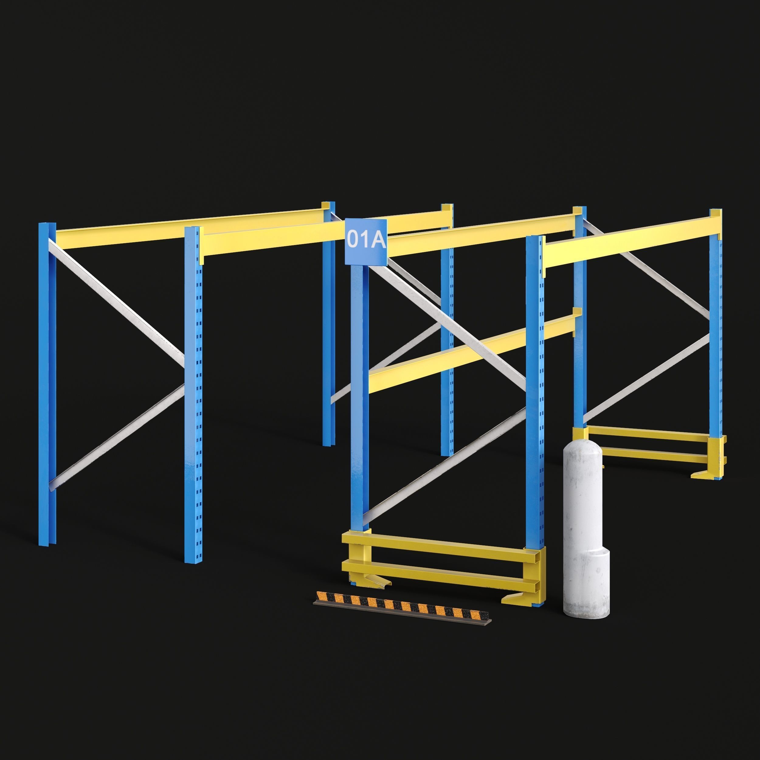 Factory and Warehouse Equipment - Game-Ready 3D Model - View 21