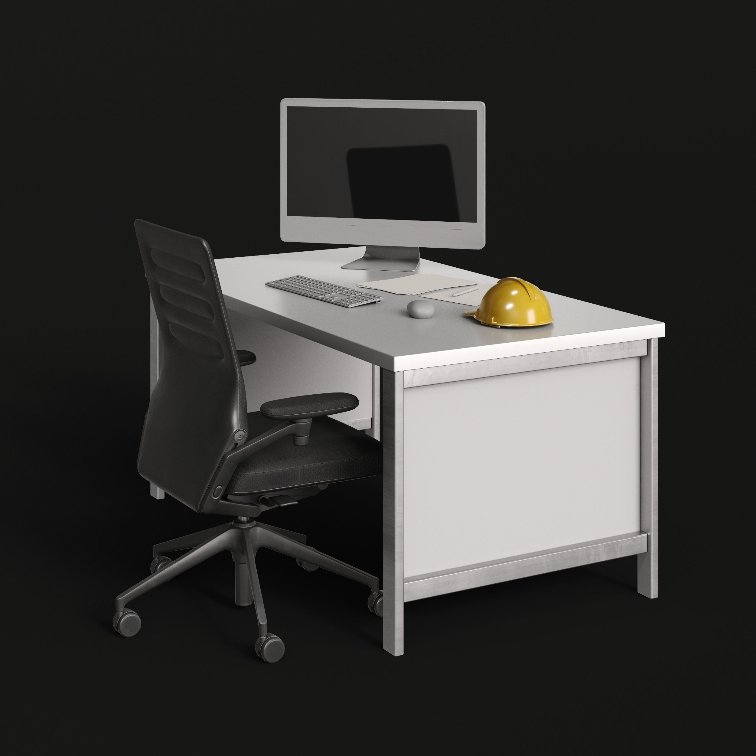 Factory and Warehouse Equipment - Game-Ready 3D Model - View 3