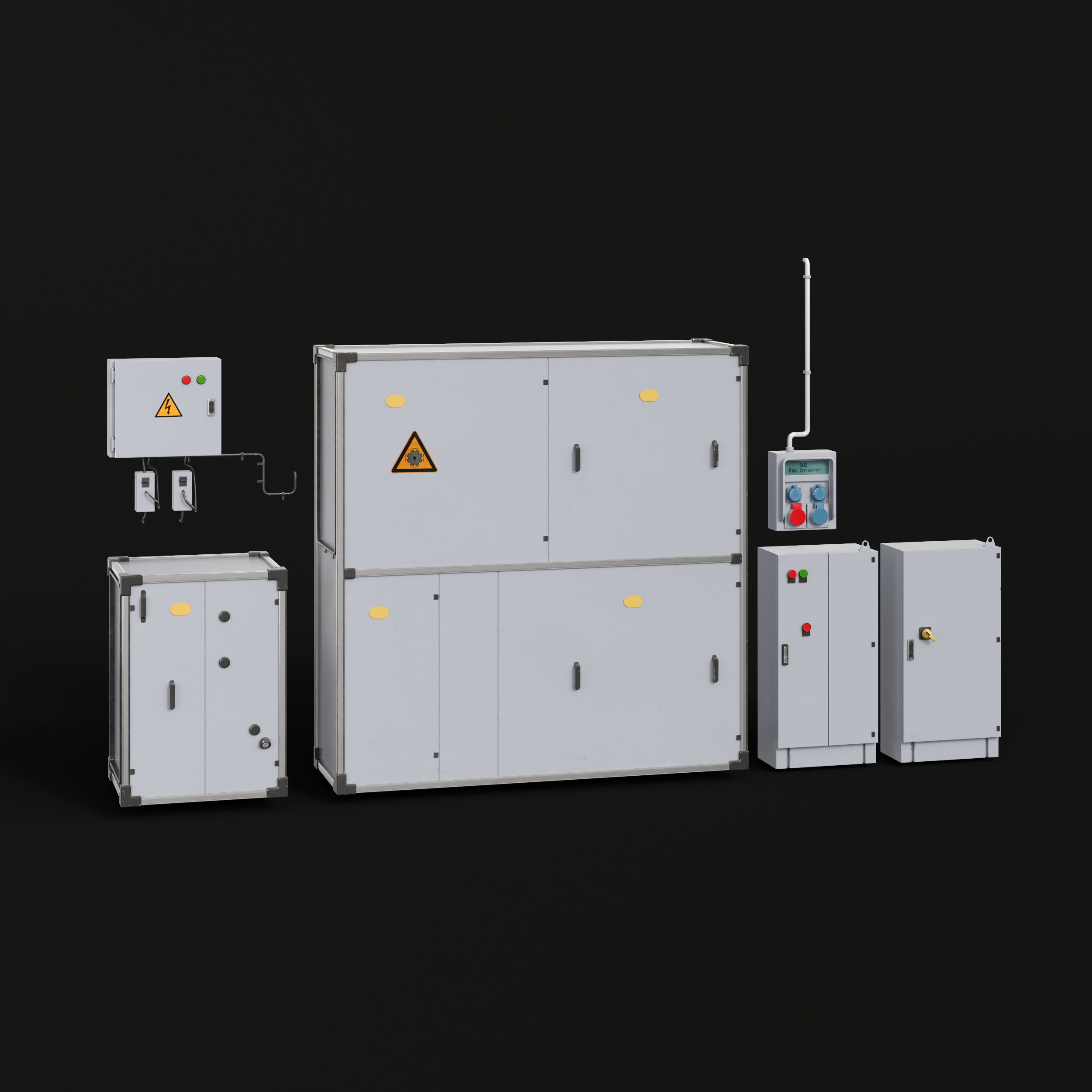 Factory and Warehouse Equipment - Game-Ready 3D Model - View 37