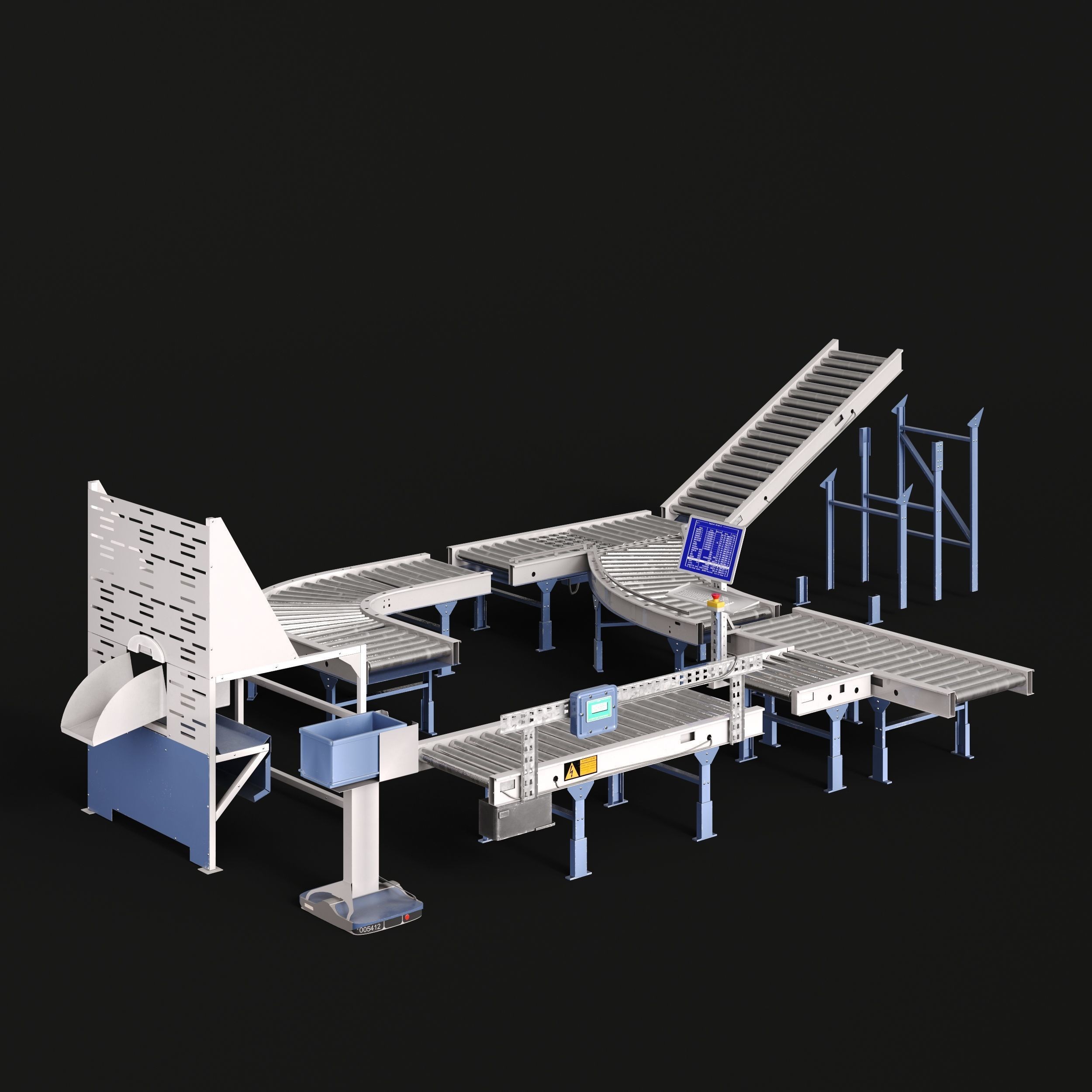 Factory and Warehouse Equipment - Game-Ready 3D Model - View 4