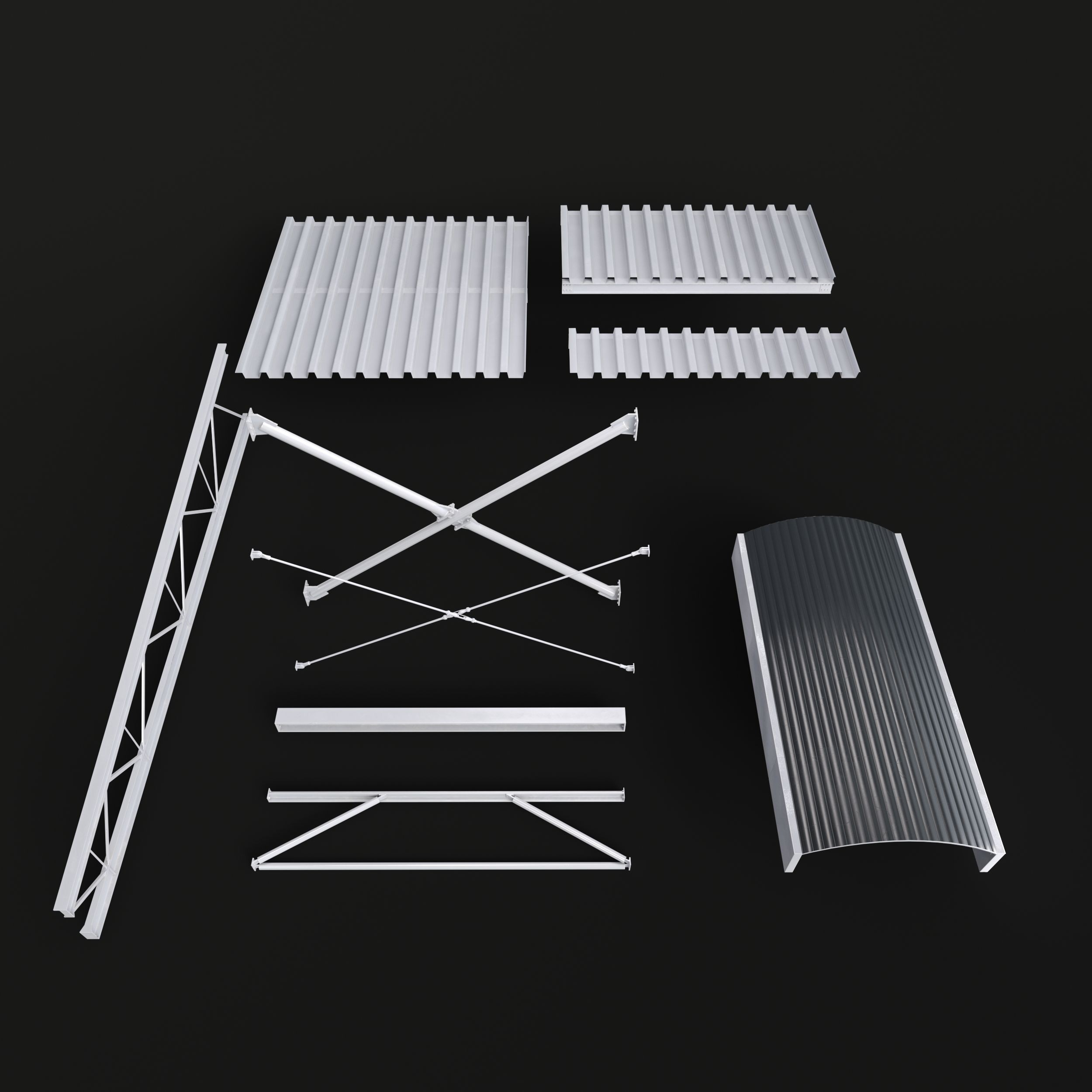 Factory and Warehouse Equipment - Game-Ready 3D Model - View 45
