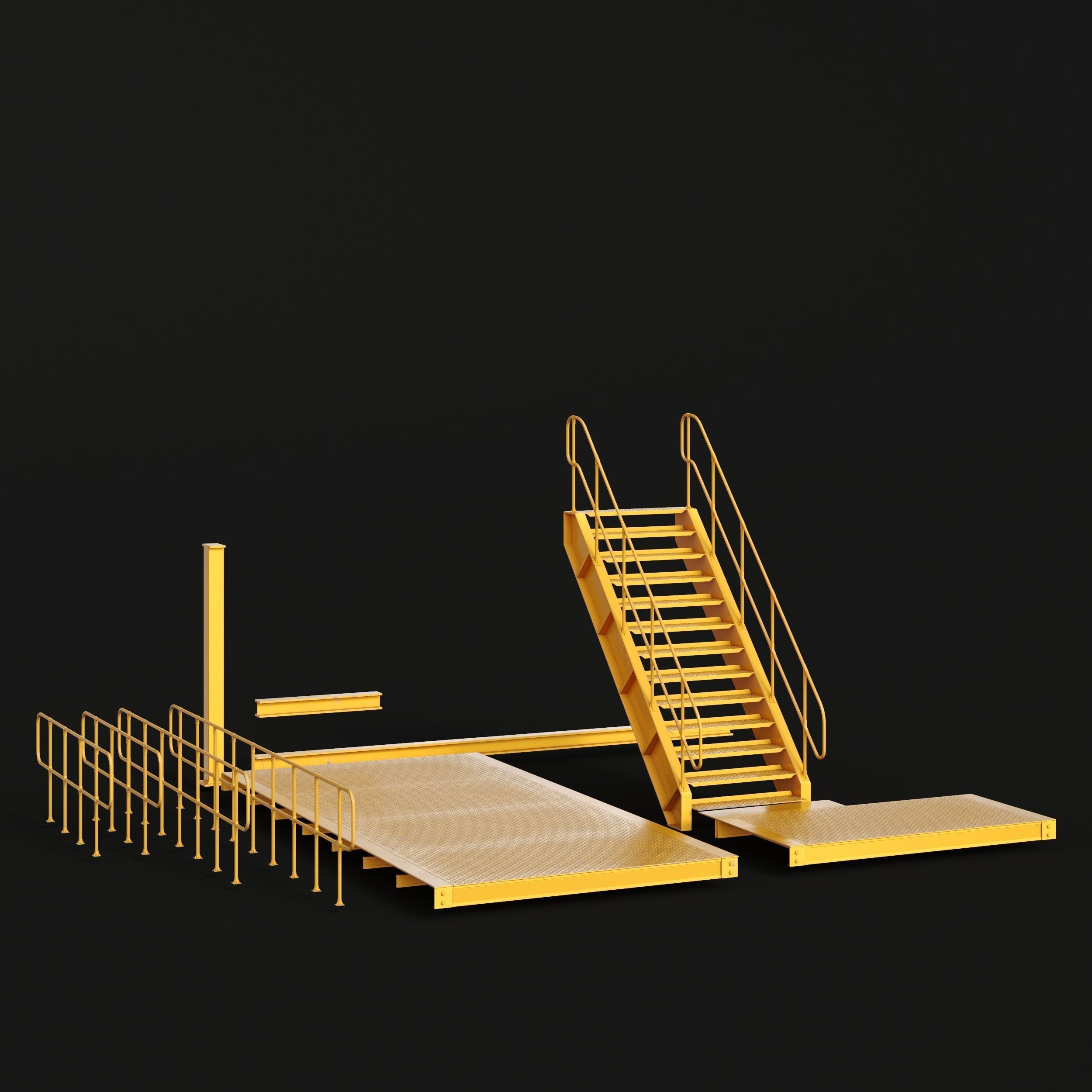 Factory and Warehouse Equipment - Game-Ready 3D Model - View 7