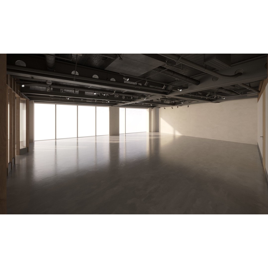 Industrial Office Space 3D Model – High Poly Interior with Textures, FBX, OBJ - View 5