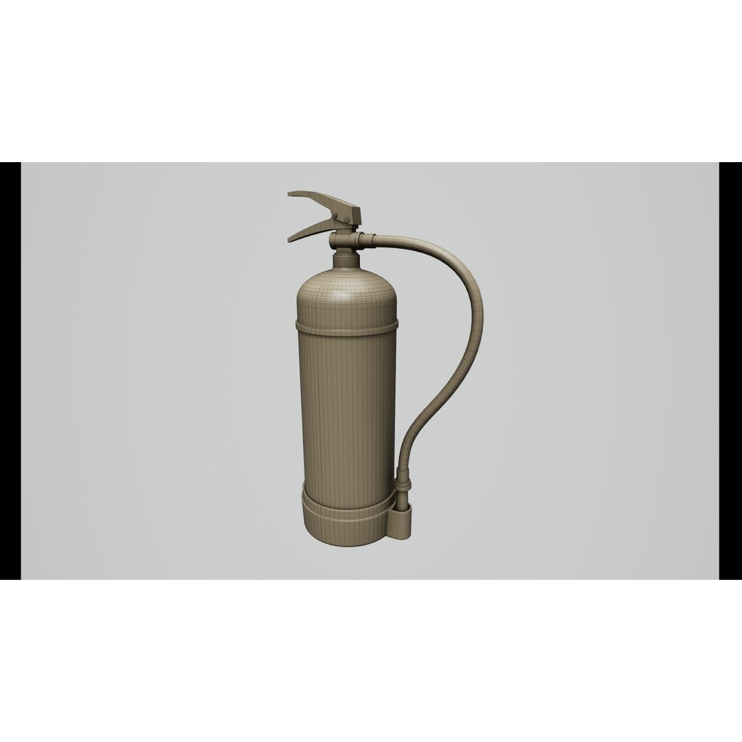 Fire Extinguisher 3D Model – Low Poly Game Ready Asset, FBX & OBJ - View 12