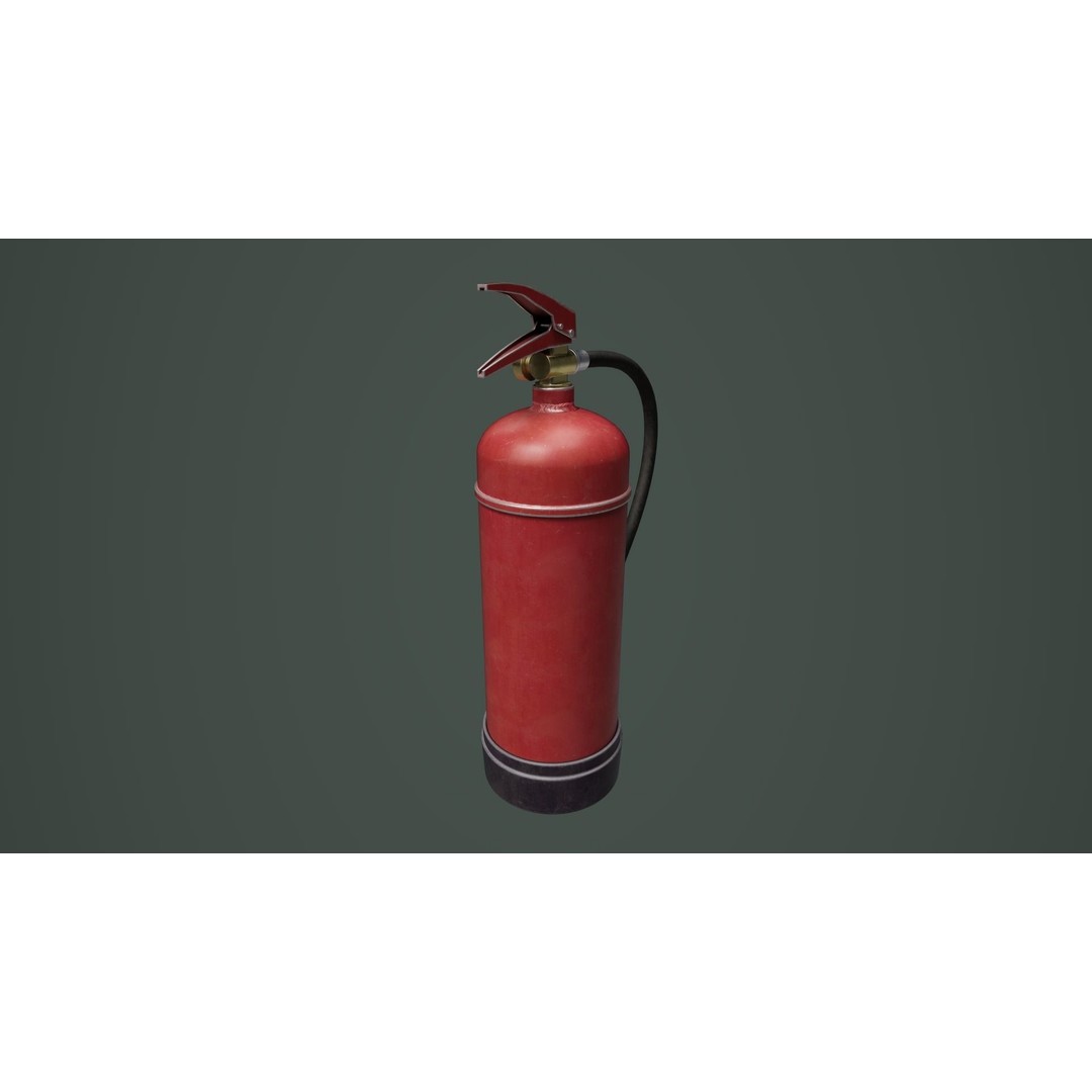 Fire Extinguisher 3D Model – Low Poly Game Ready Asset, FBX & OBJ - View 7