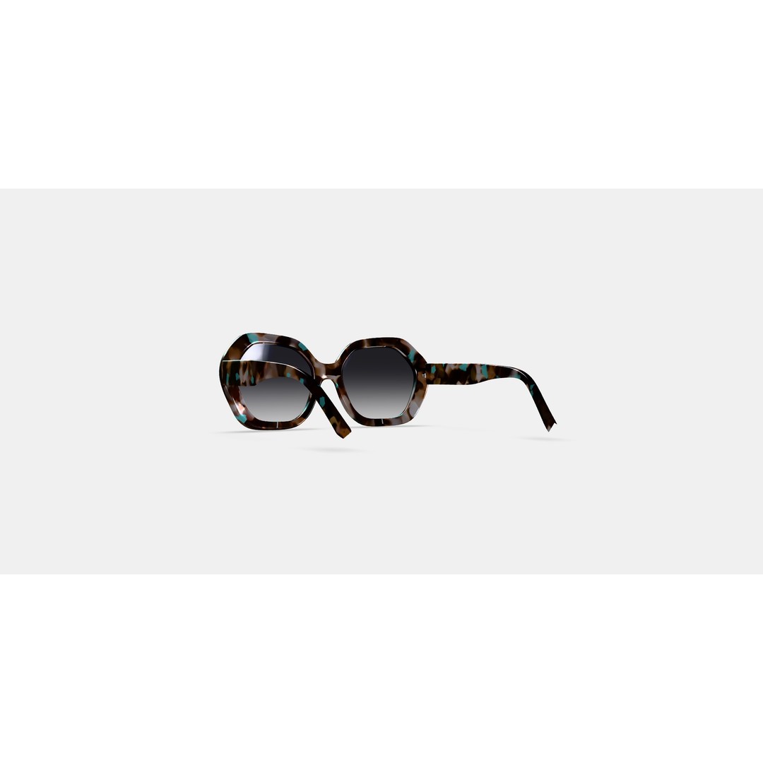 Estrada Sunglasses 3D Model – Prickly Pear Tortoise PBR Asset
