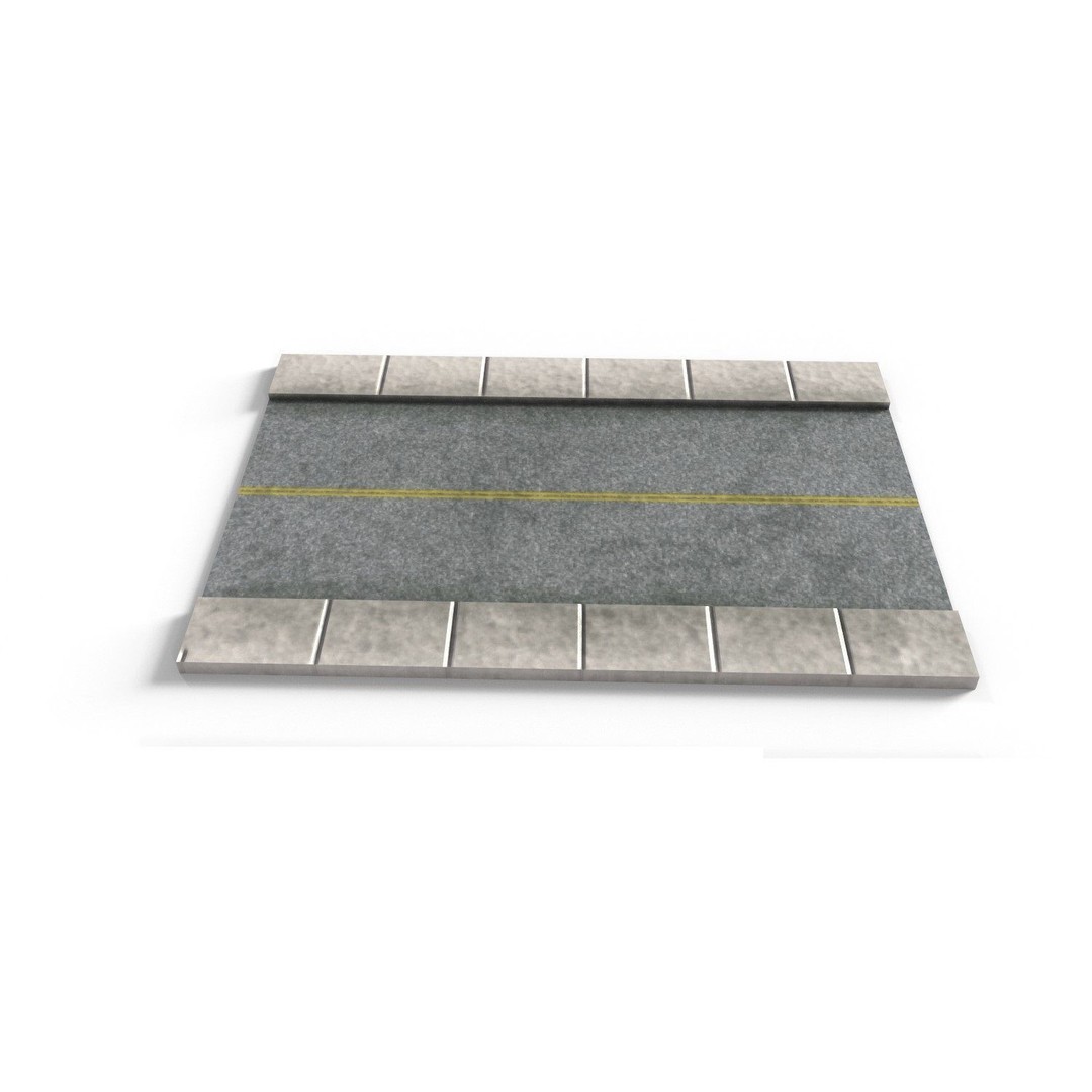 Road Pack 3D Model – Low Poly PBR Asset for Games, FBX, OBJ - View 10