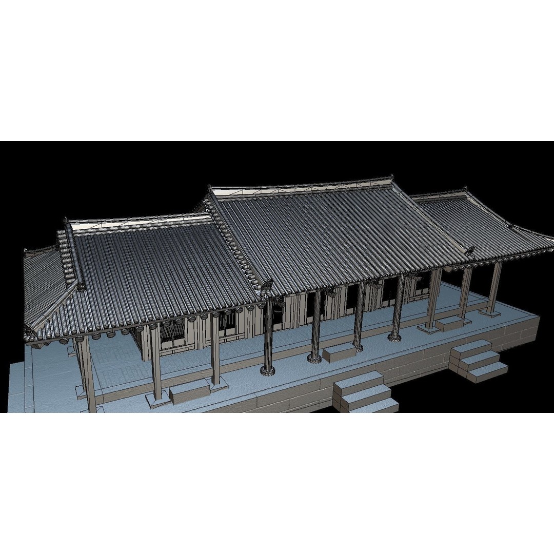 Korean Traditional House 3D Model – Low Poly Architectural Asset, FBX - View 18
