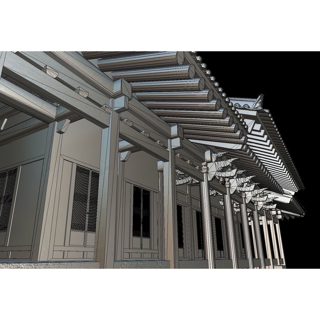 Korean Traditional House 3D Model – Low Poly Architectural Asset, FBX - View 19