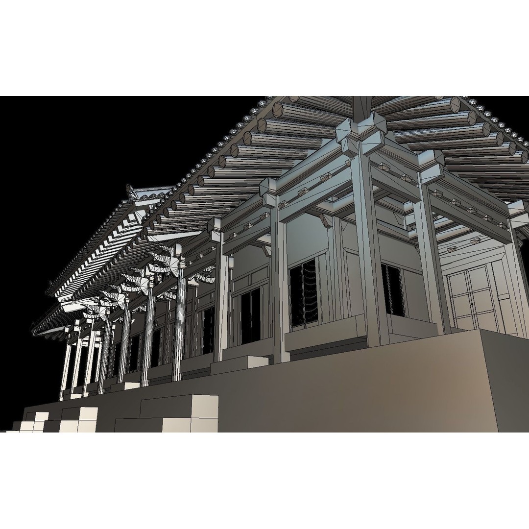 Korean Traditional House 3D Model – Low Poly Architectural Asset, FBX - View 20