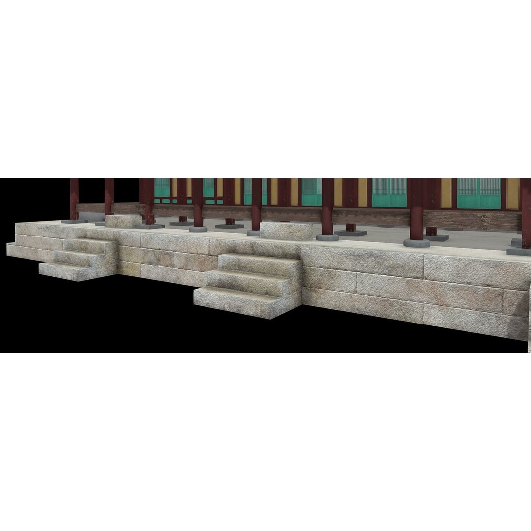 Korean Traditional House 3D Model – Low Poly Architectural Asset, FBX - View 6
