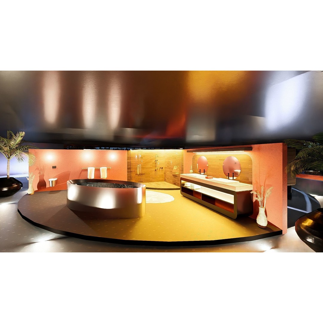 Futuristic House 3D Model – Modern Black & Wood Design, FBX, OBJ - View 26