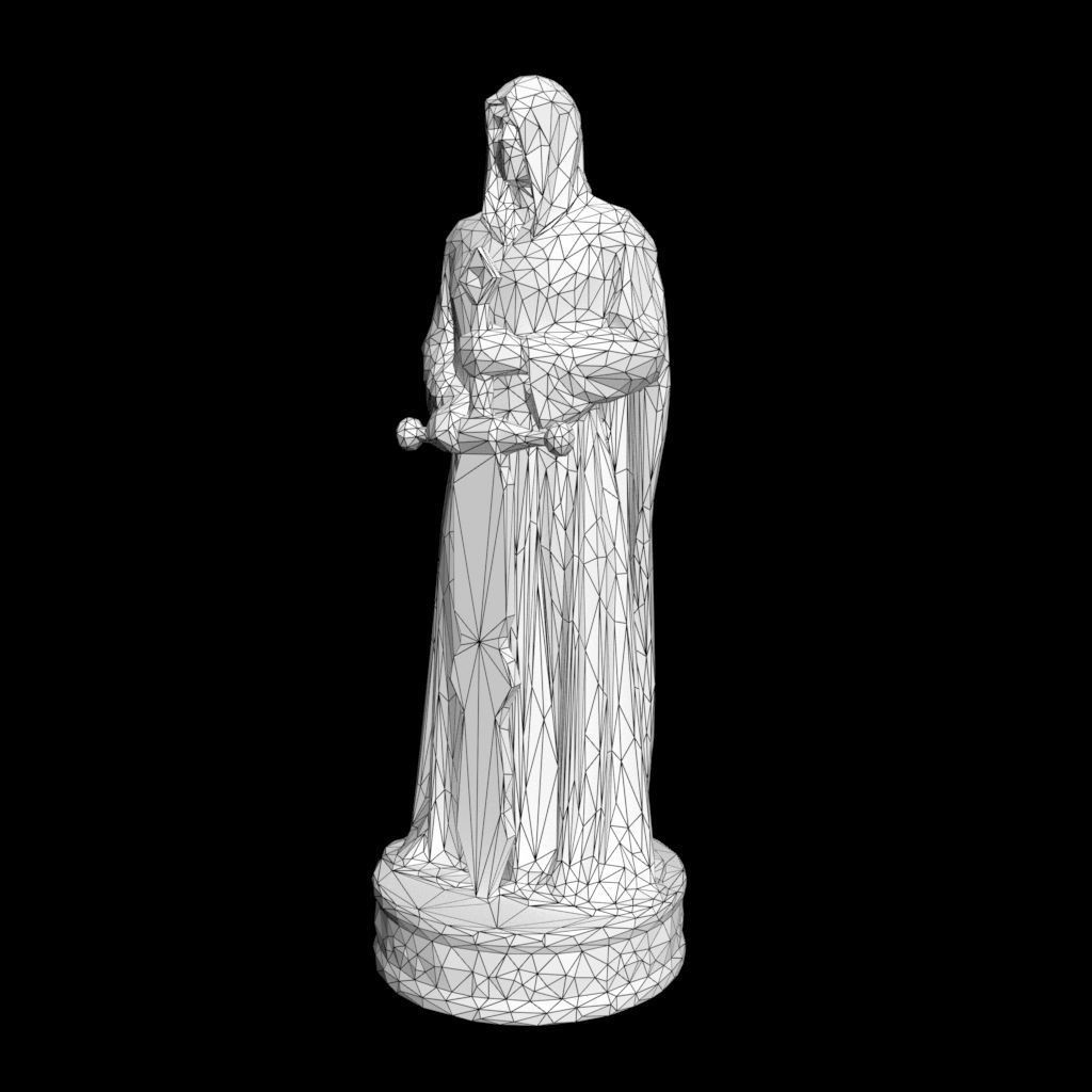 Warrior Statue 3D Model – Low Poly PBR Game Asset, FBX & OBJ - View 21