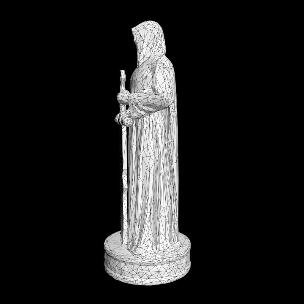 Warrior Statue 3D Model – Low Poly PBR Game Asset, FBX & OBJ - View 22