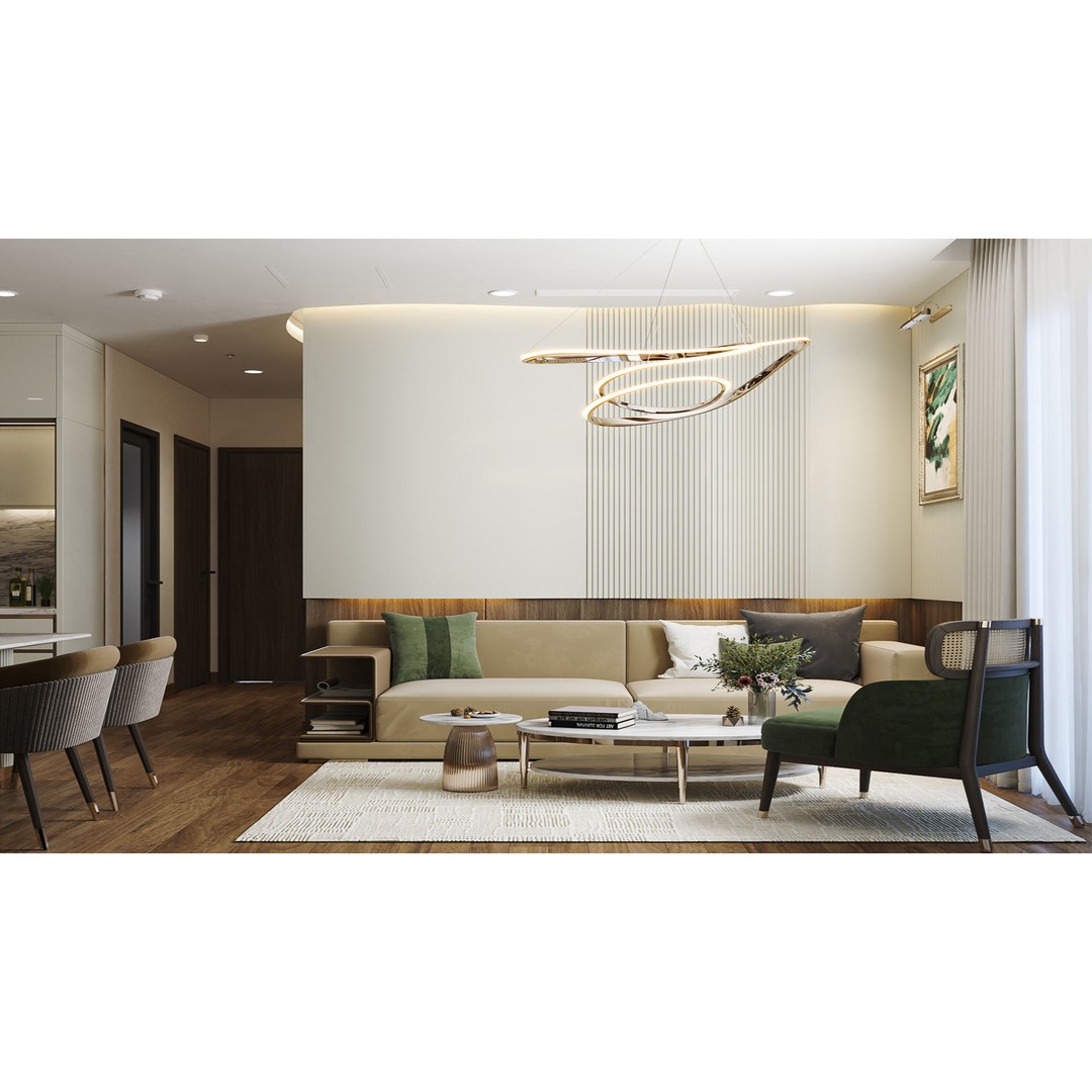Living Kitchen 3D Model – Interior Design Collection, FBX