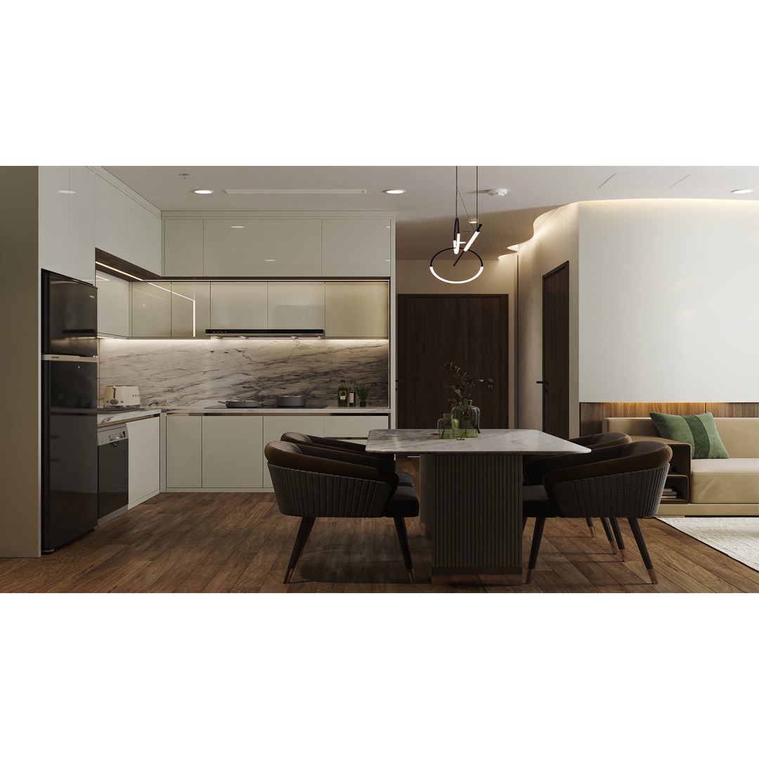 Living Kitchen 3D Model – Interior Design Collection, FBX - View 20