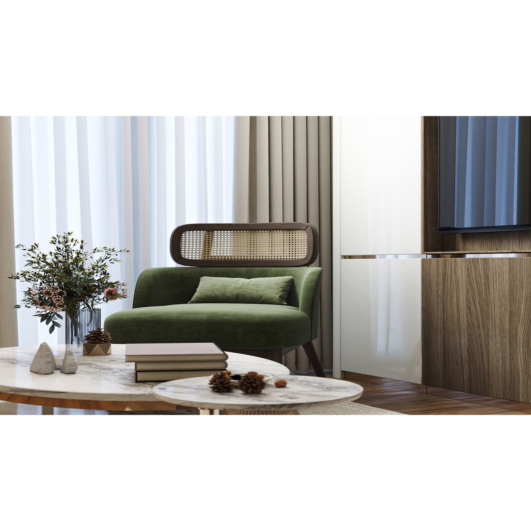 Living Kitchen 3D Model – Interior Design Collection, FBX - View 22