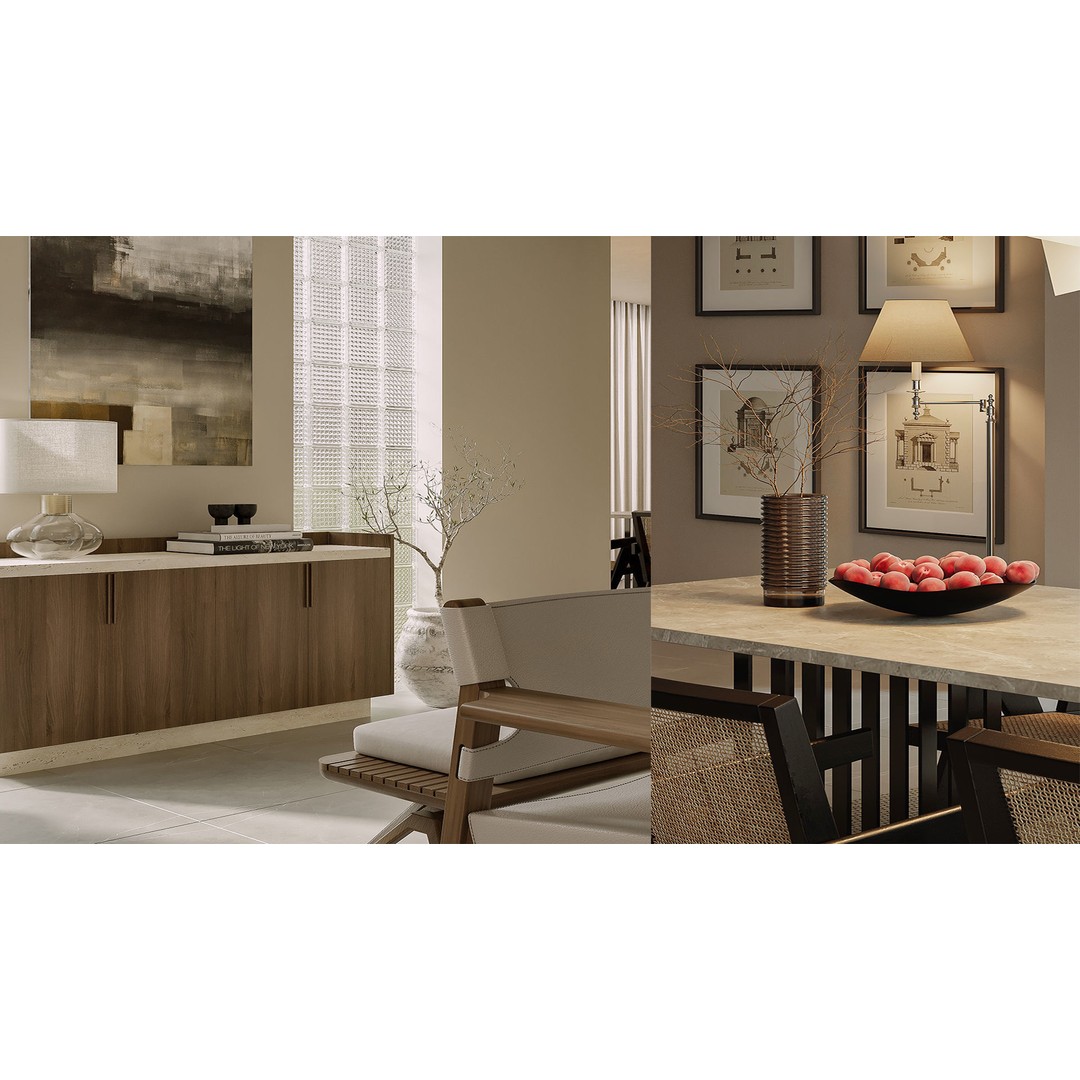 Living Kitchen 3D Model – Interior Design Collection, FBX - View 4