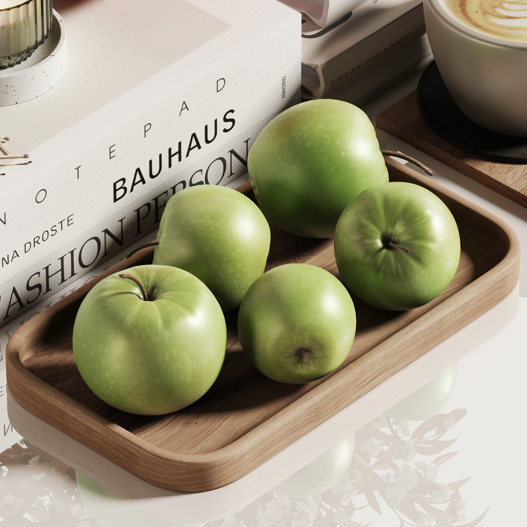 Decorative Set 3D Model – Contemporary Design, PBR Textures, OBJ, FBX - View 5