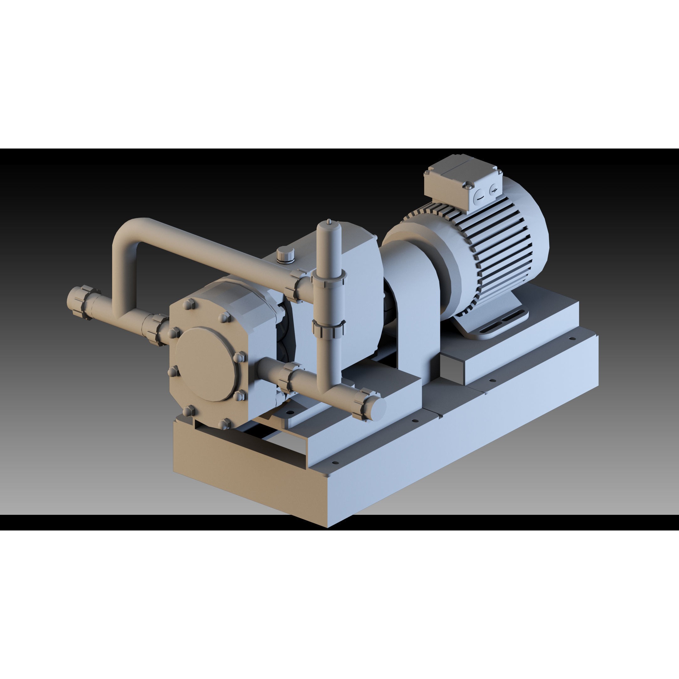 Factory Units and Industrial Shed - High Detail 3D Model - View 11