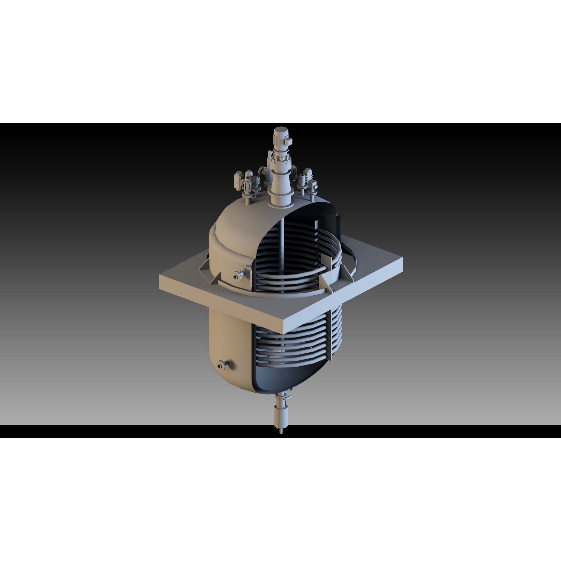 Factory Units and Industrial Shed - High Detail 3D Model - View 20