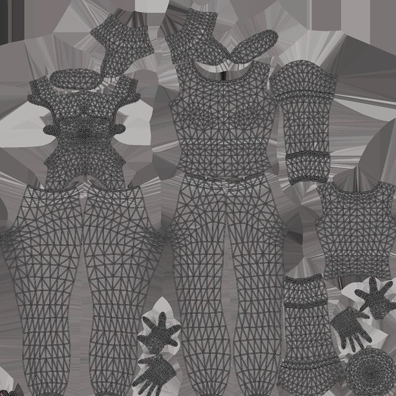 Female Statue 3D Model – Low Poly PBR Game Asset, FBX, OBJ - View 24