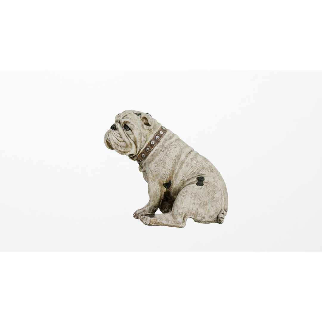 Clay Dog Decoration 3D Model – High Poly PBR Asset, FBX - View 5