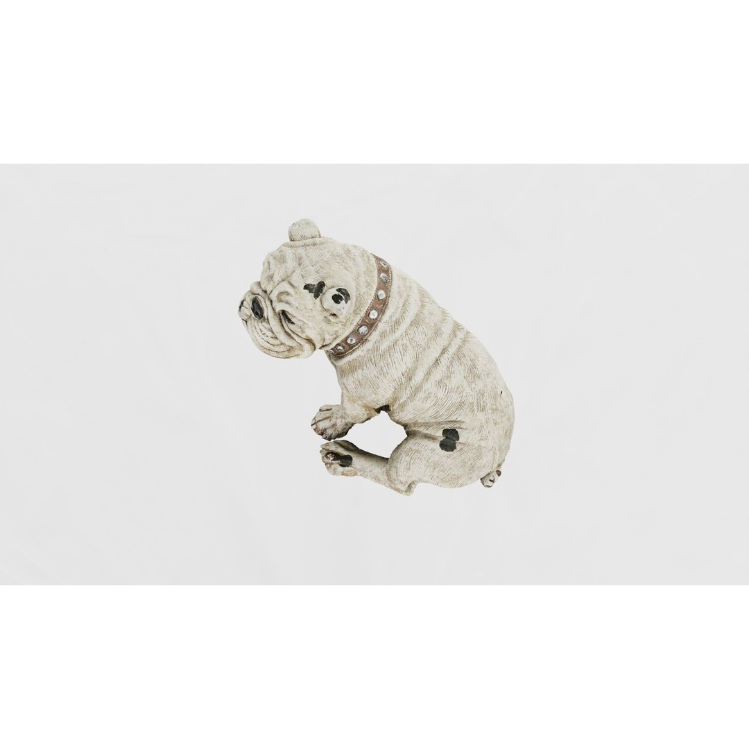 Clay Dog Decoration 3D Model – High Poly PBR Asset, FBX - View 6