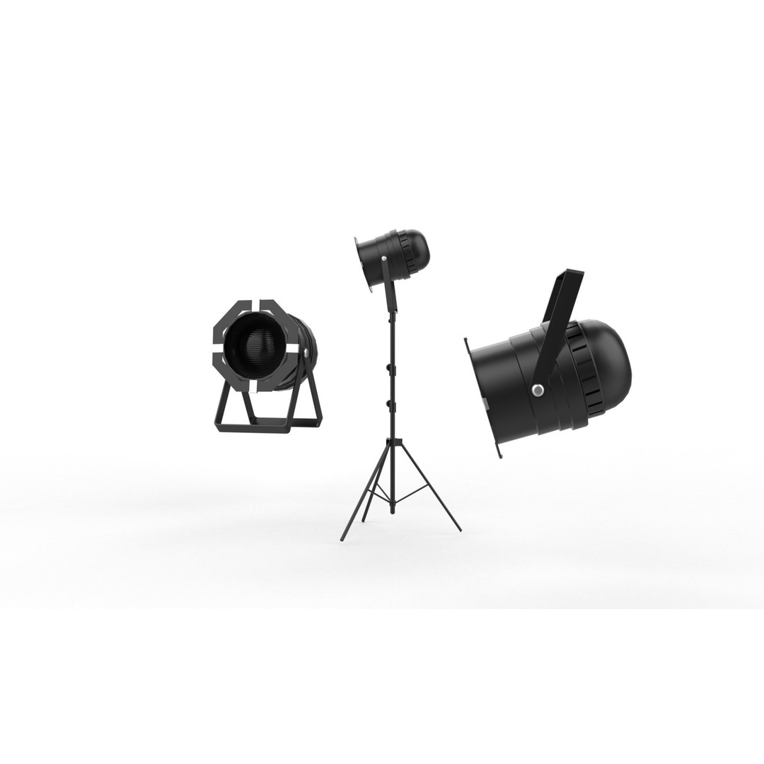 Double Tech Ltd Stage Light 3D Model – PBR Rigged Asset, FBX & OBJ Formats - View 10