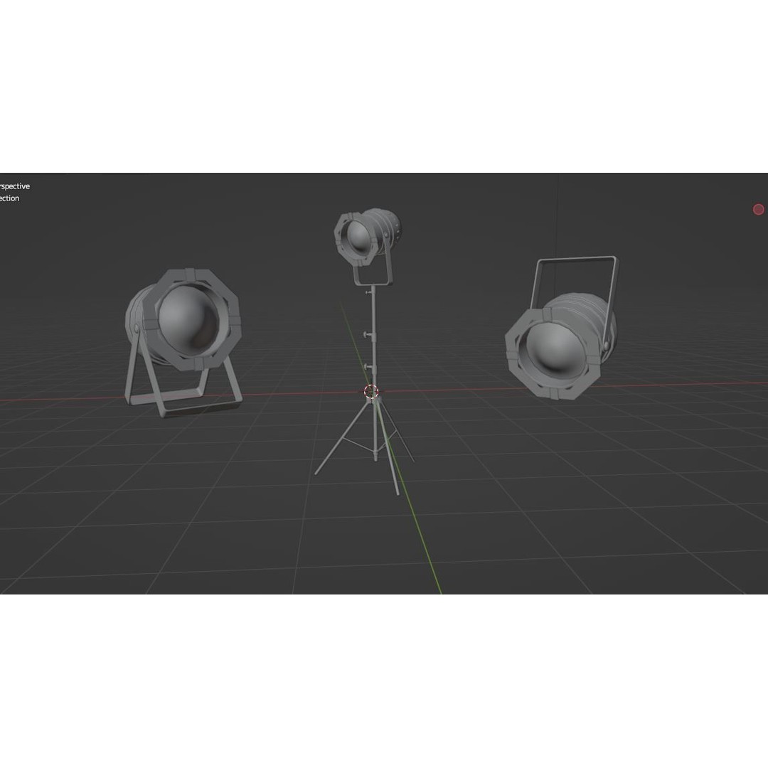 Double Tech Ltd Stage Light 3D Model – PBR Rigged Asset, FBX & OBJ Formats - View 14