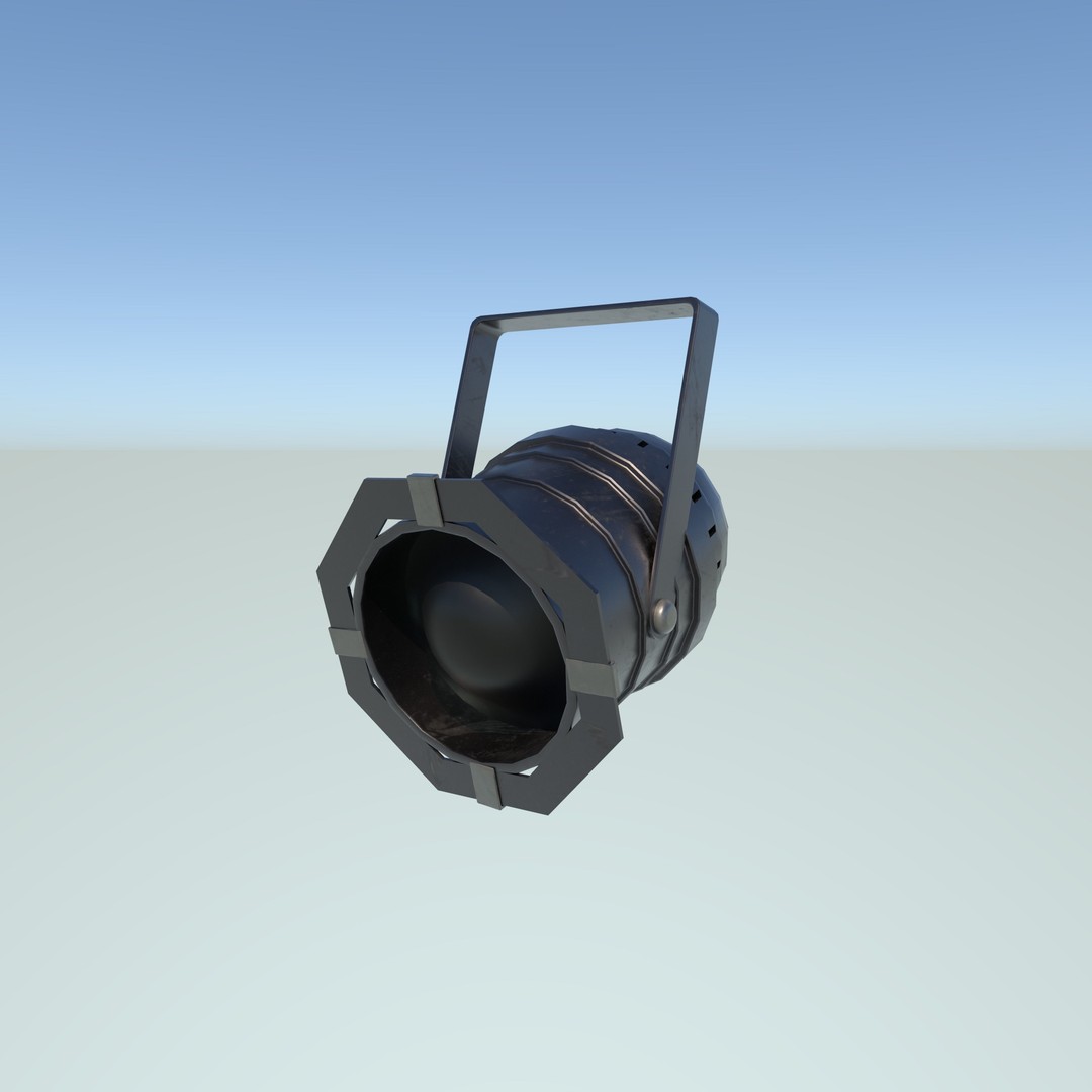 Double Tech Ltd Stage Light 3D Model – PBR Rigged Asset, FBX & OBJ Formats - View 6
