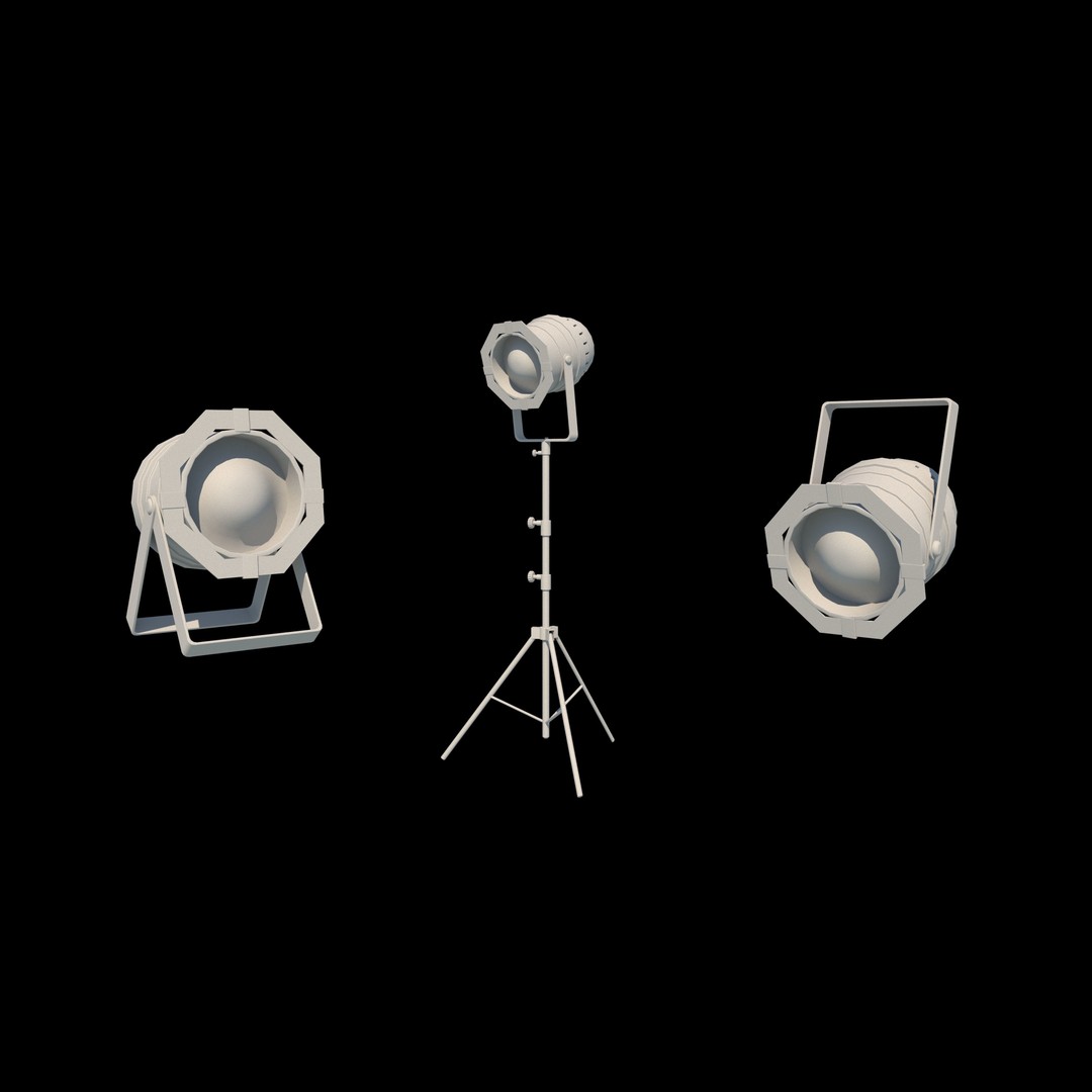 Double Tech Ltd Stage Light 3D Model – PBR Rigged Asset, FBX & OBJ Formats - View 8