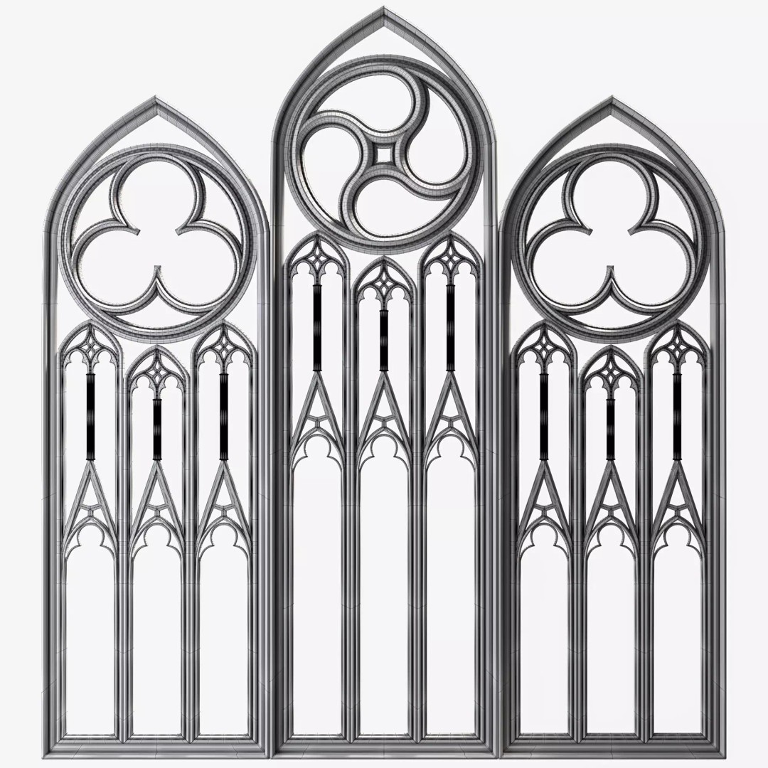 Medieval Arch 3D Model – Gothic Portal, PBR Textures, FBX