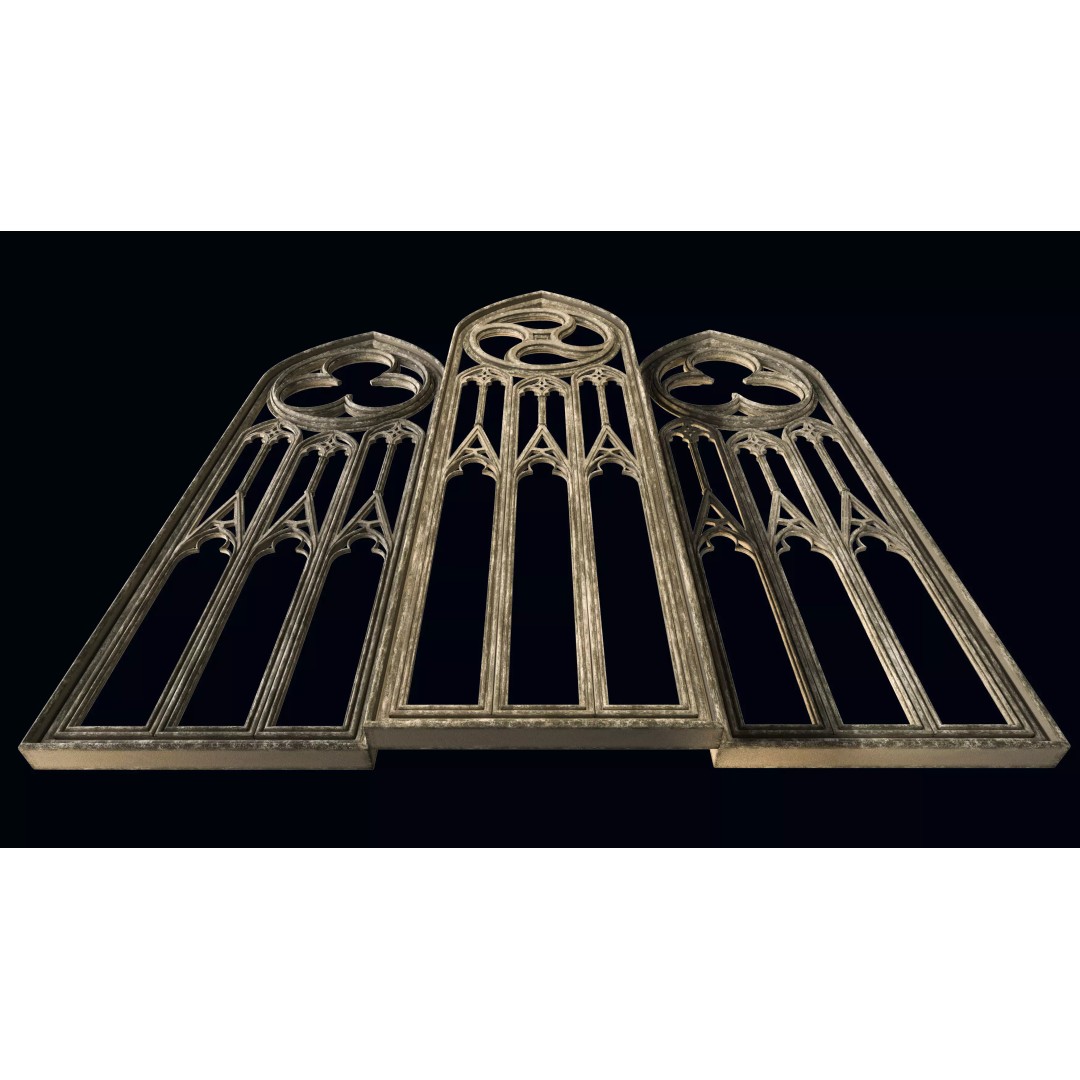 Medieval Arch 3D Model – Gothic Portal, PBR Textures, FBX - View 10