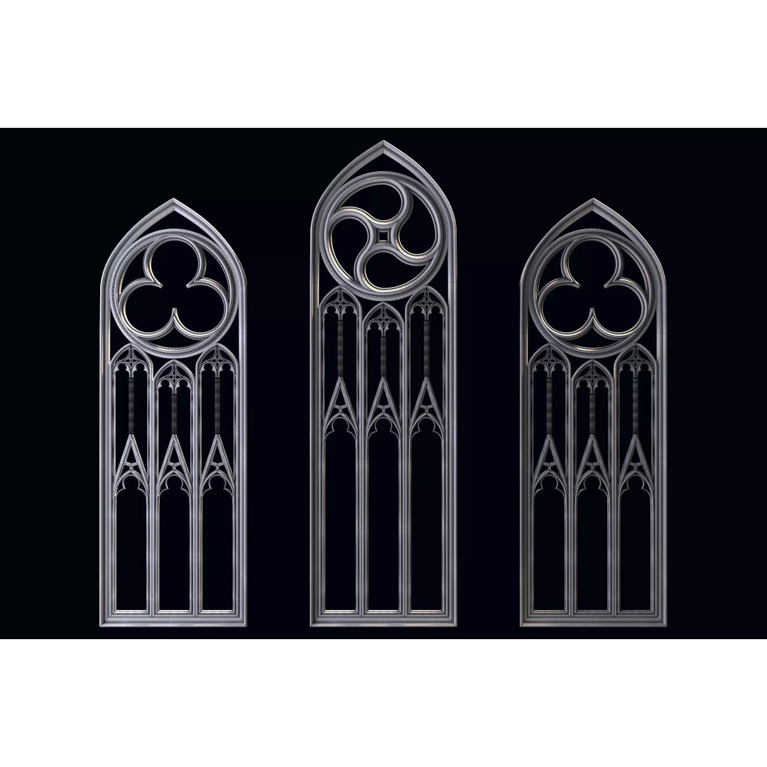 Medieval Arch 3D Model – Gothic Portal, PBR Textures, FBX - View 12