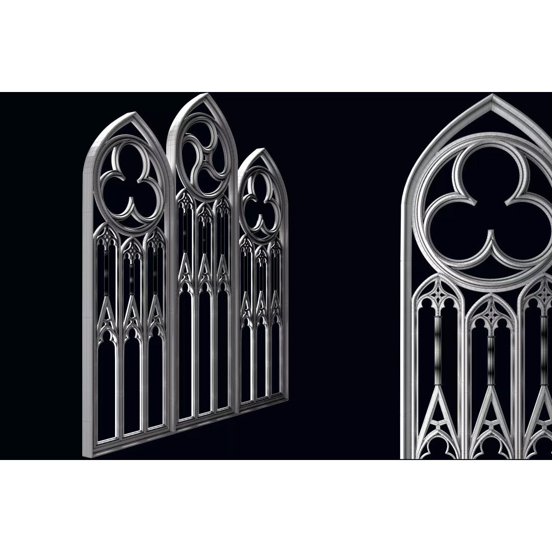 Medieval Arch 3D Model – Gothic Portal, PBR Textures, FBX - View 13