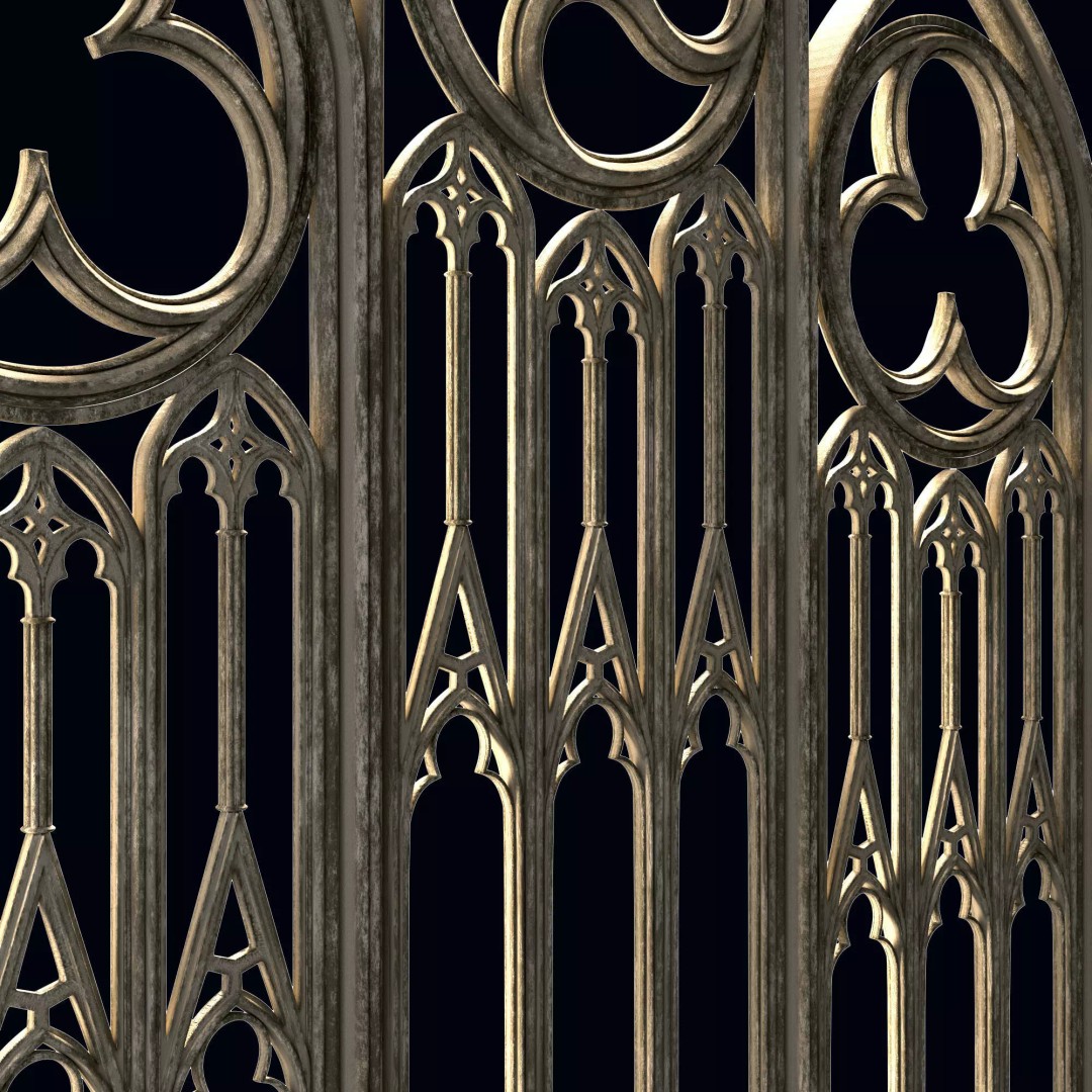 Medieval Arch 3D Model – Gothic Portal, PBR Textures, FBX - View 5