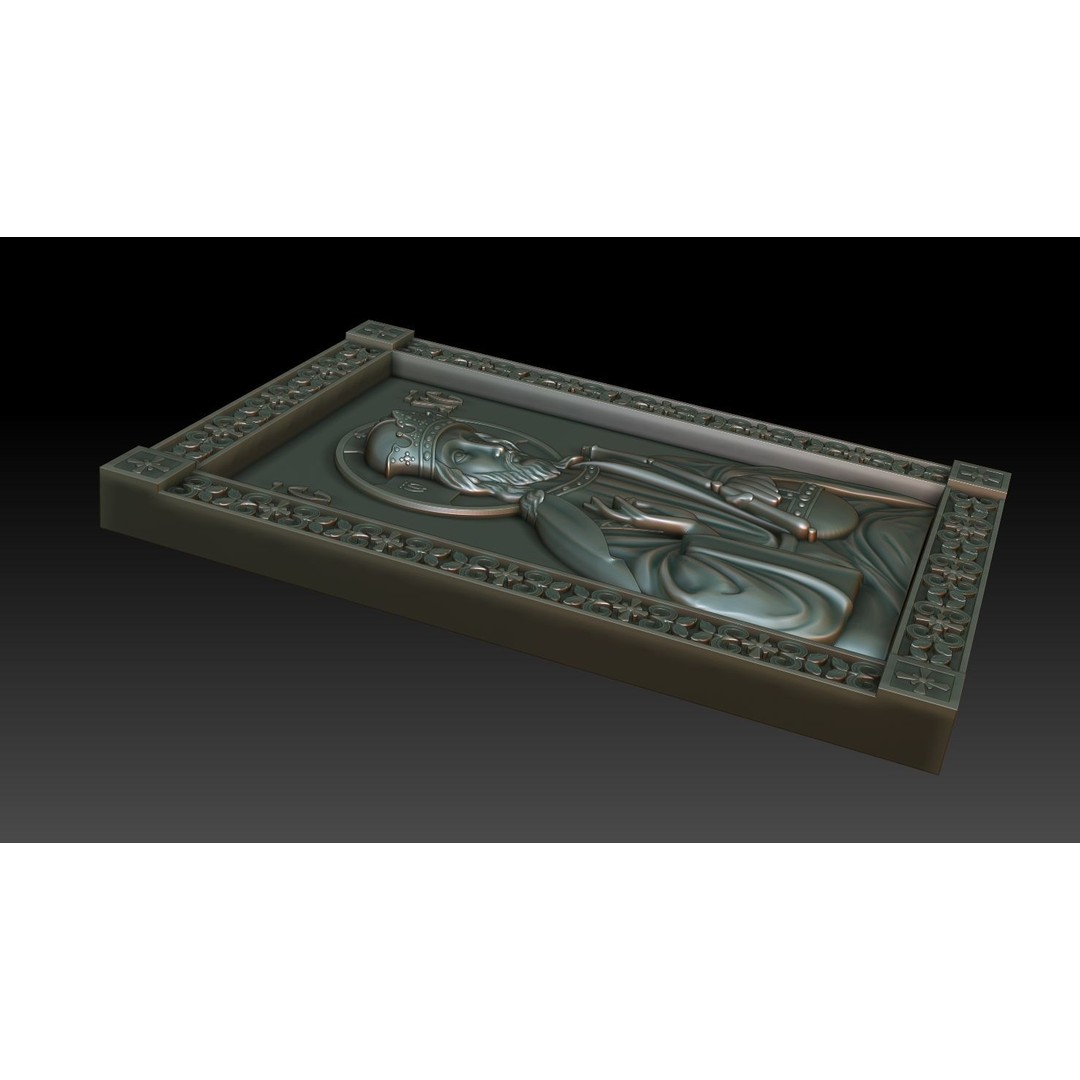 Christ Pantocrator 3D Model – Orthodox Icon for CNC Milling - View 12