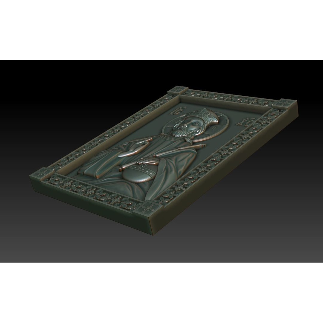 Christ Pantocrator 3D Model – Orthodox Icon for CNC Milling - View 13