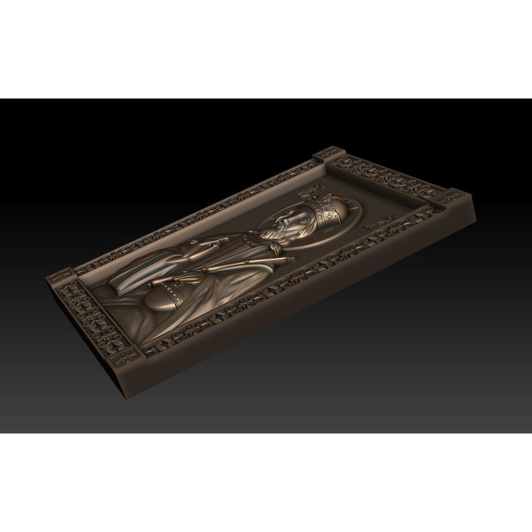 Christ Pantocrator 3D Model – Orthodox Icon for CNC Milling - View 5