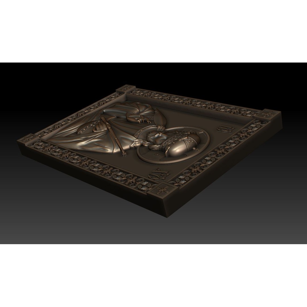 Christ Pantocrator 3D Model – Orthodox Icon for CNC Milling - View 7