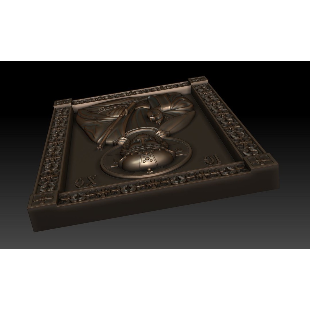 Christ Pantocrator 3D Model – Orthodox Icon for CNC Milling - View 8