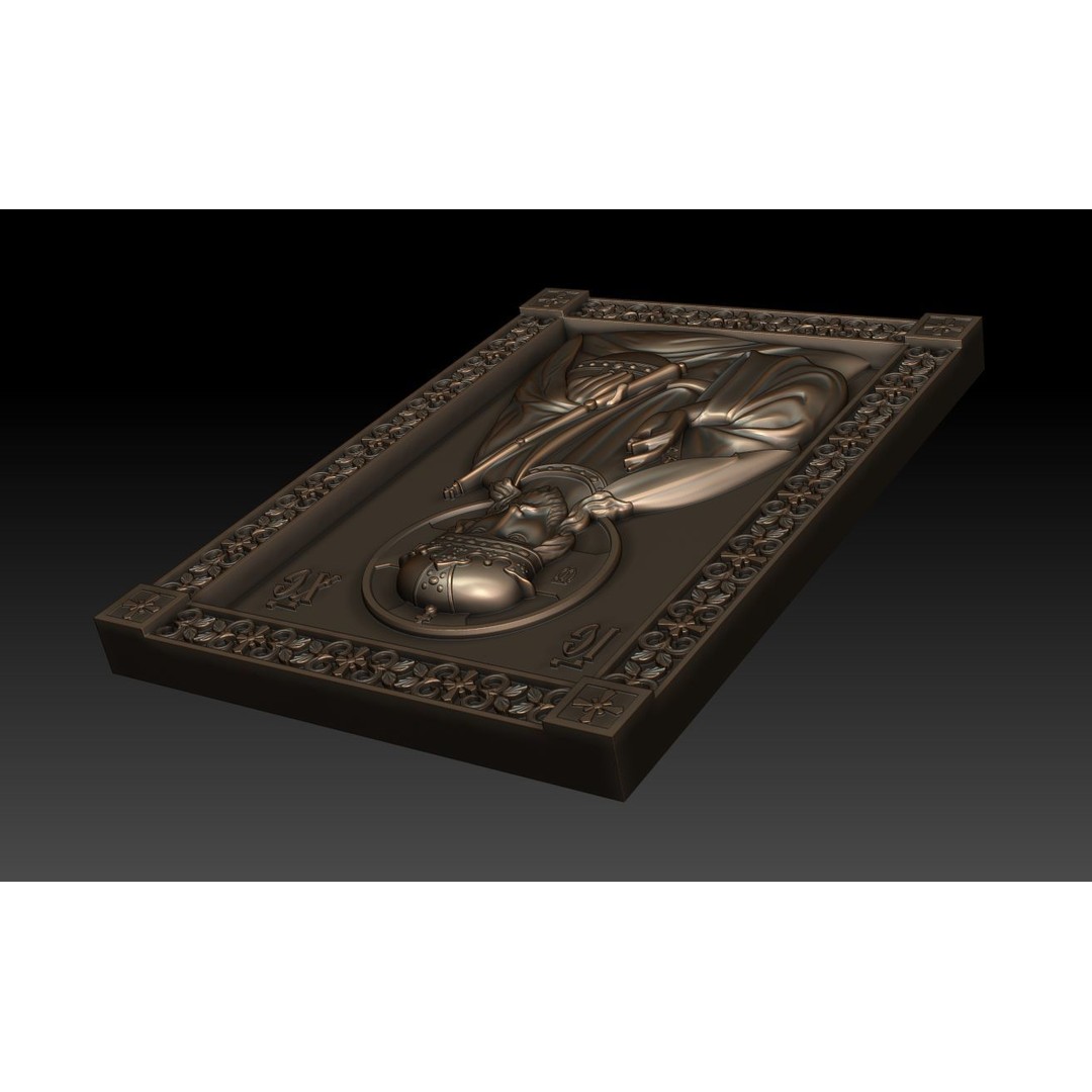 Christ Pantocrator 3D Model – Orthodox Icon for CNC Milling - View 9