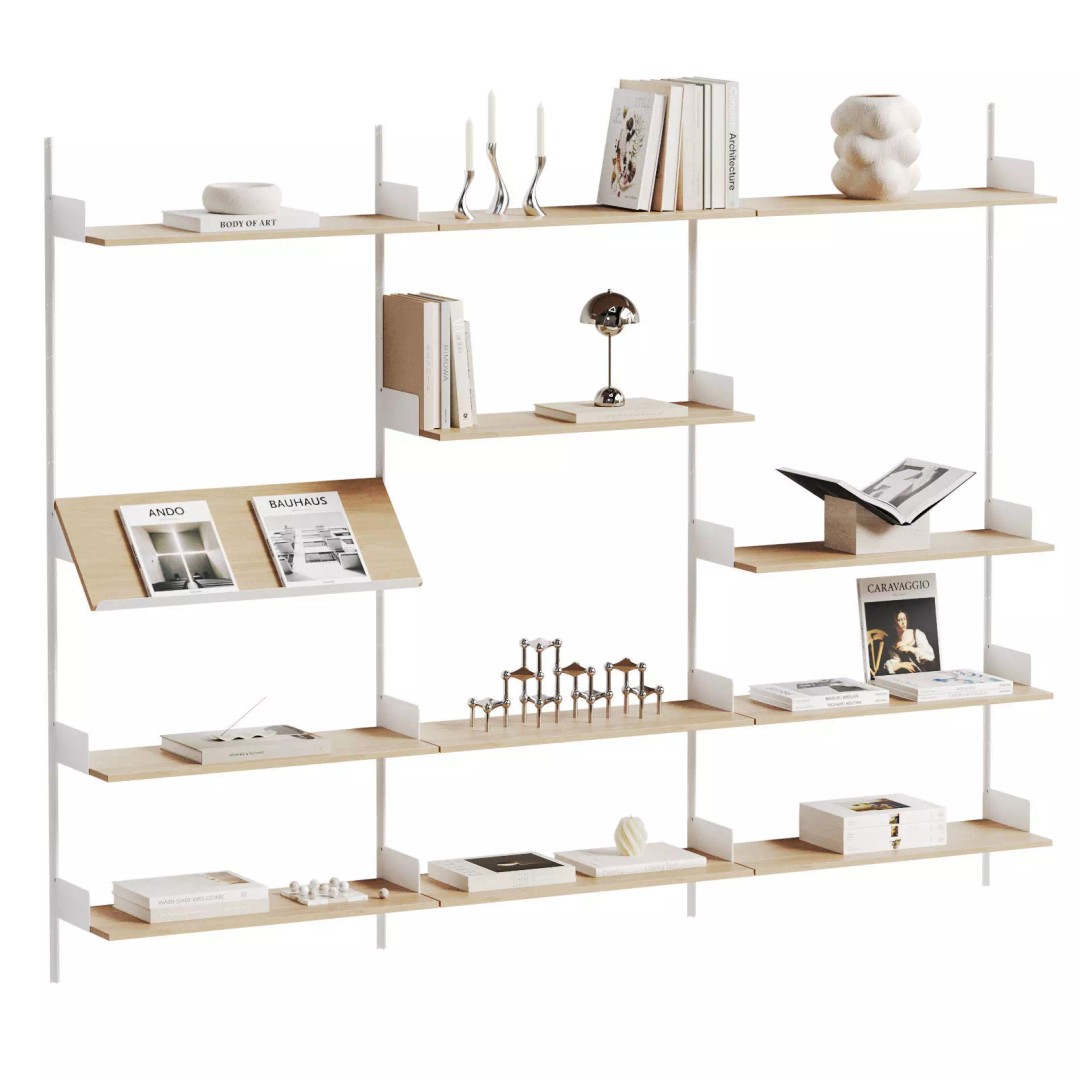 Display Shelf 3D Model – Modern Decoration with PBR Materials - View 2
