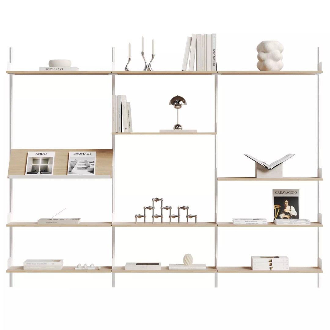 Display Shelf 3D Model – Modern Decoration with PBR Materials - View 6
