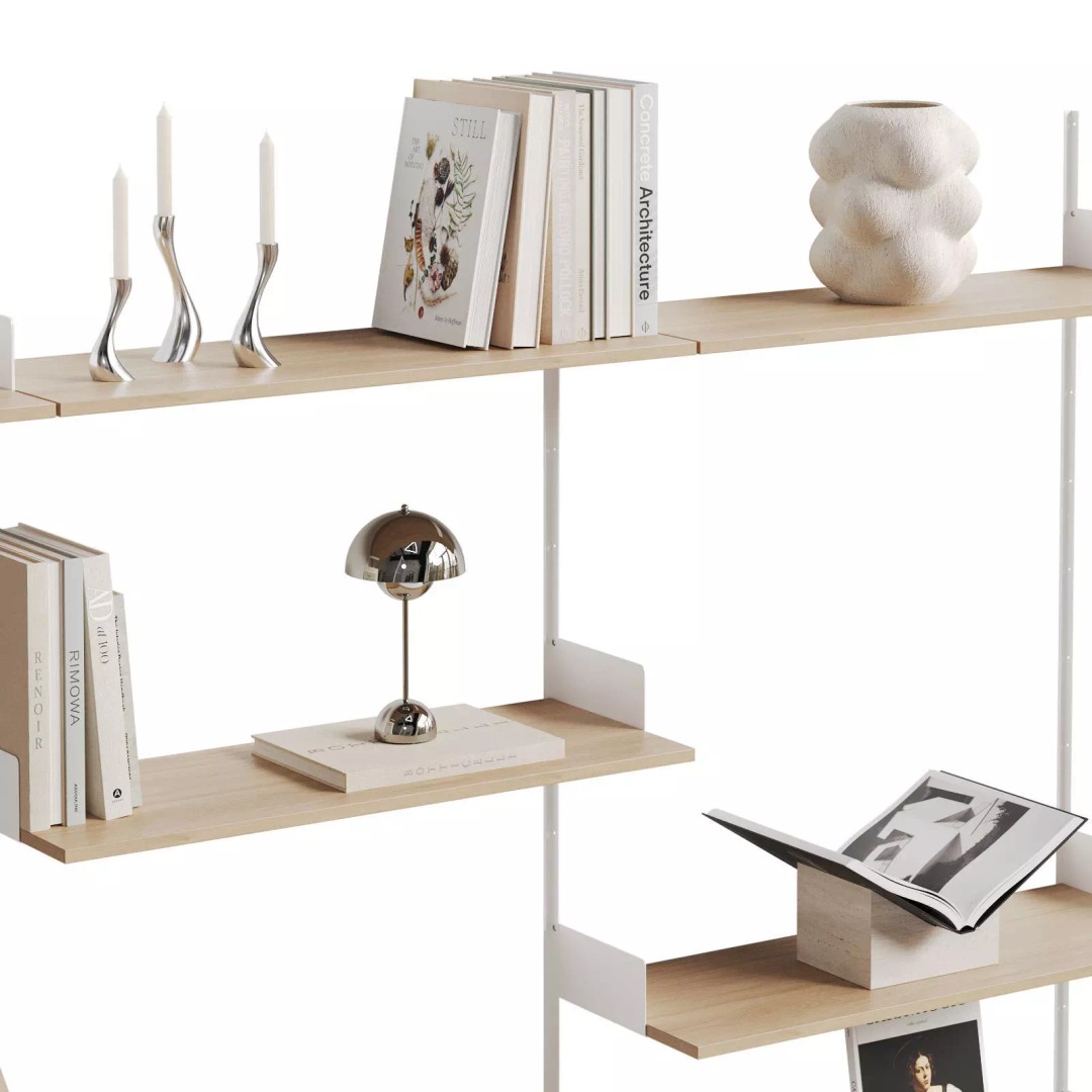 Display Shelf 3D Model – Modern Decoration with PBR Materials - View 7