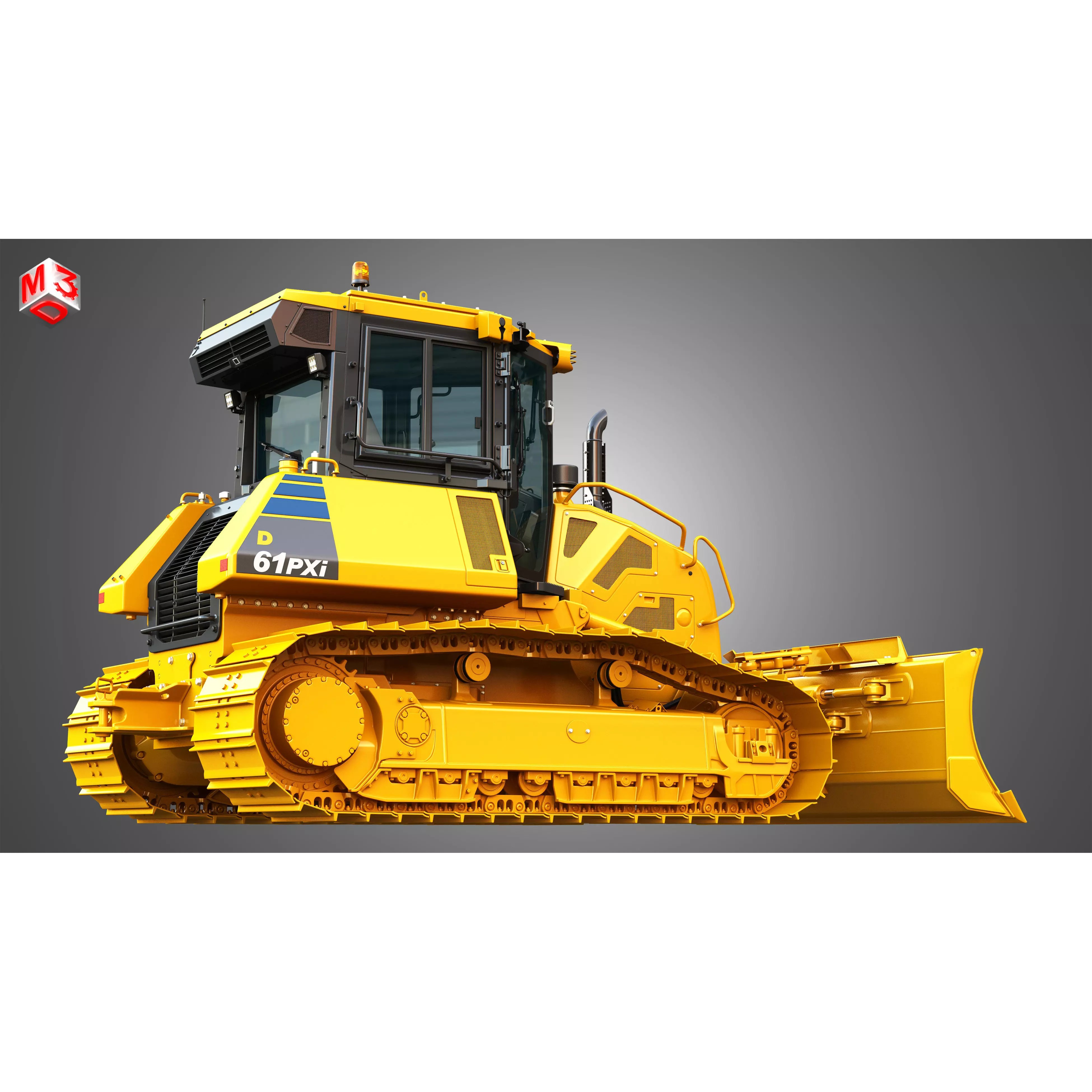 D61 PXi Crawler Dozer - High-Detail 3D Model - View 10