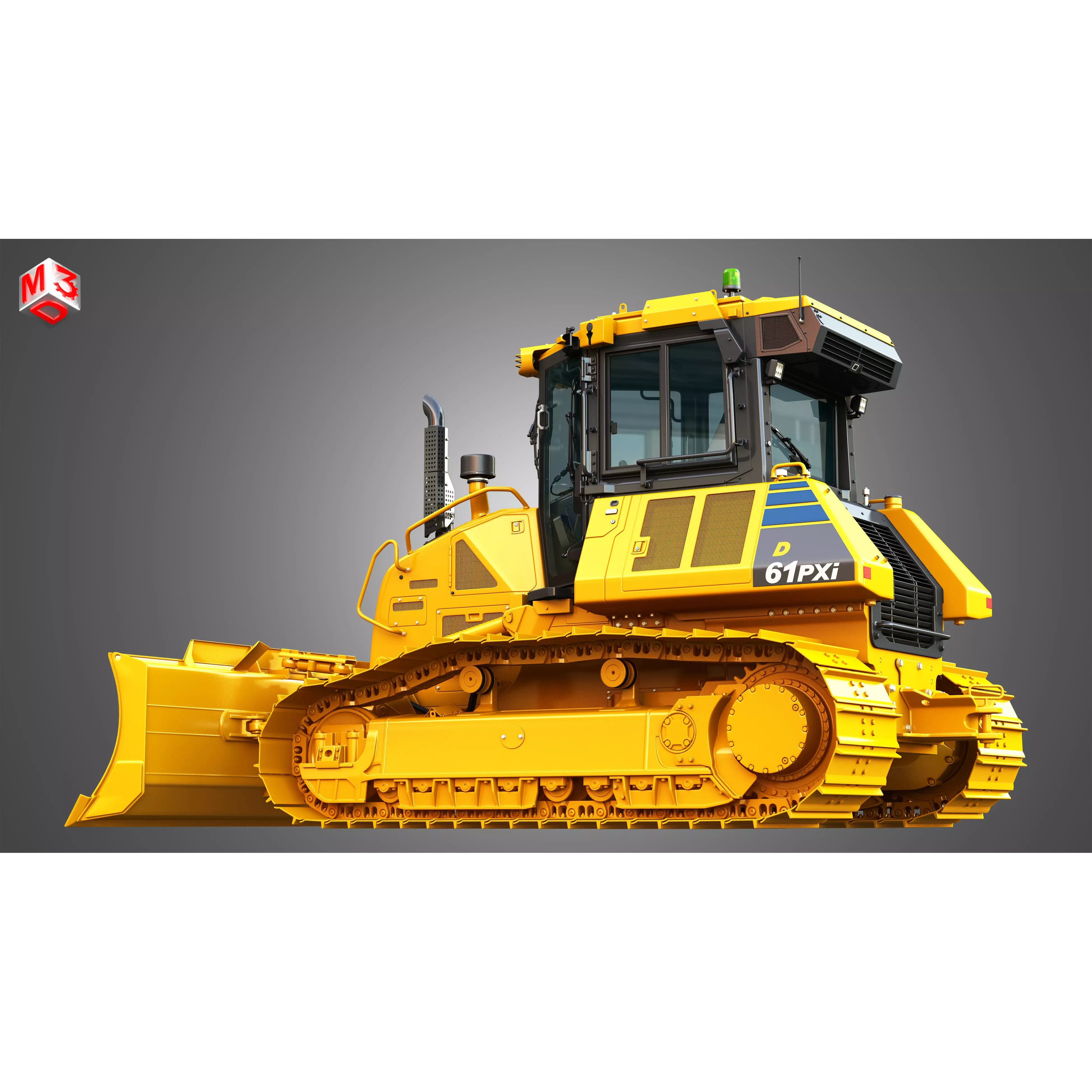 D61 PXi Crawler Dozer - High-Detail 3D Model - View 12