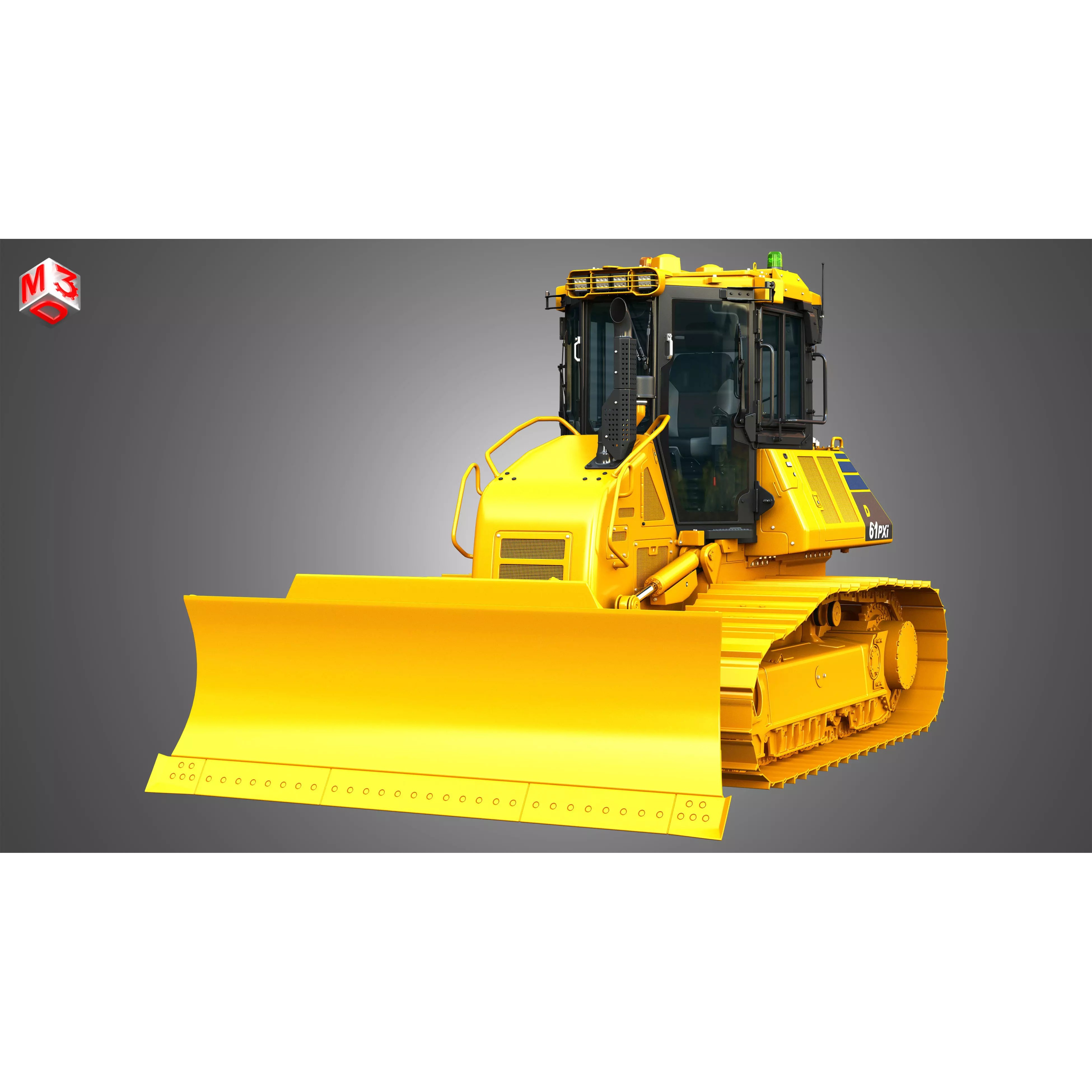 D61 PXi Crawler Dozer - High-Detail 3D Model - View 13